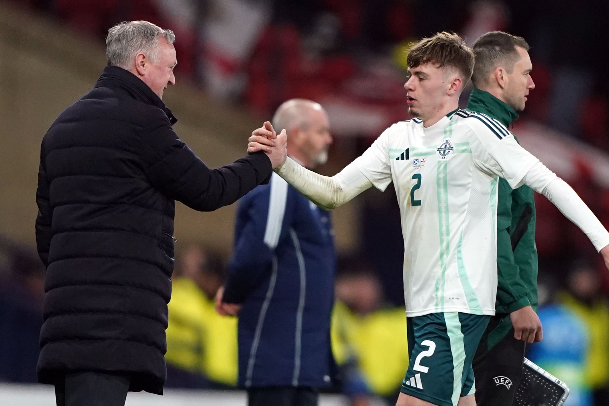 Michael O’Neill praised Conor Bradley’s impact (Andrew Milligan/PA)