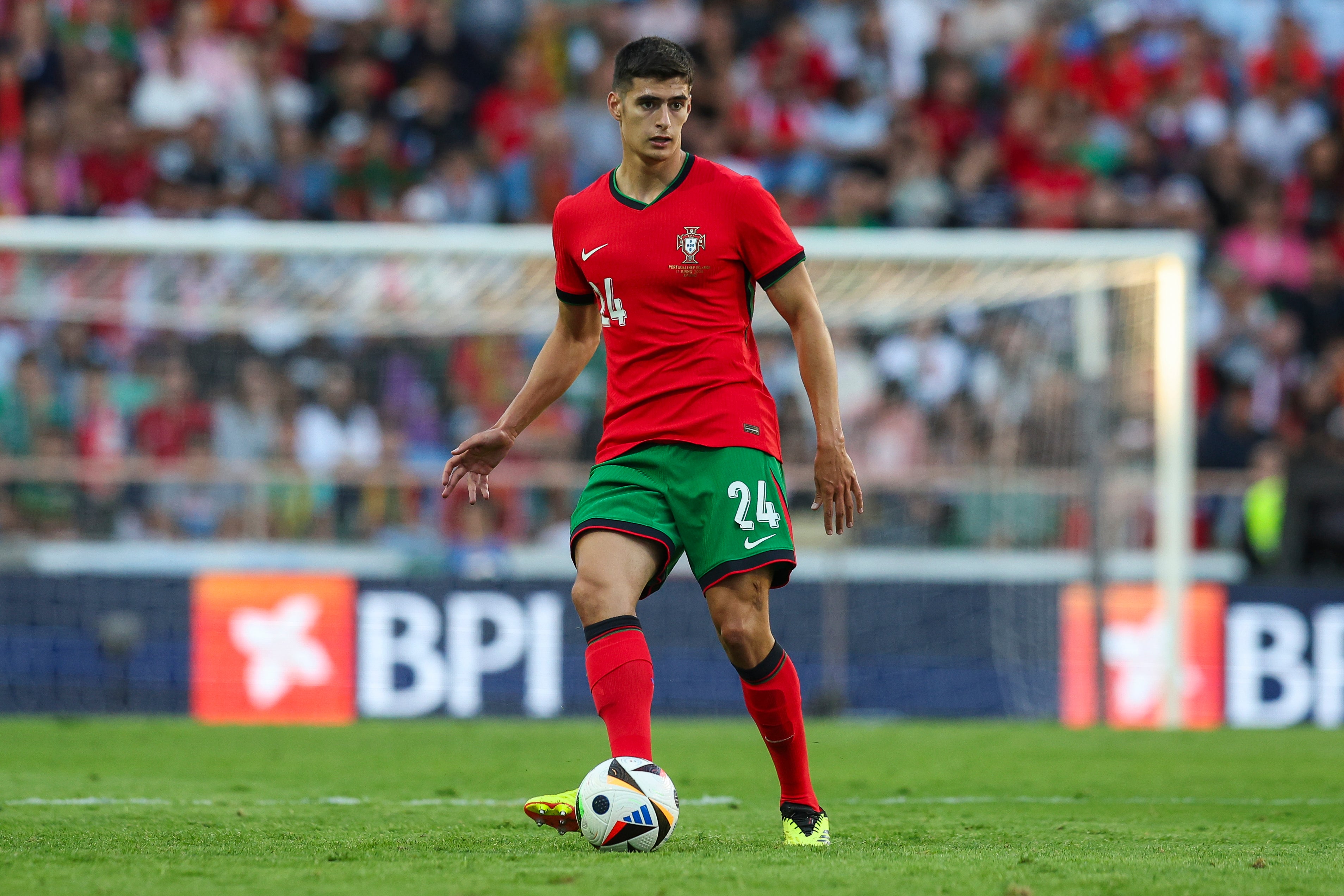 Antonio Silva in action for Portugal