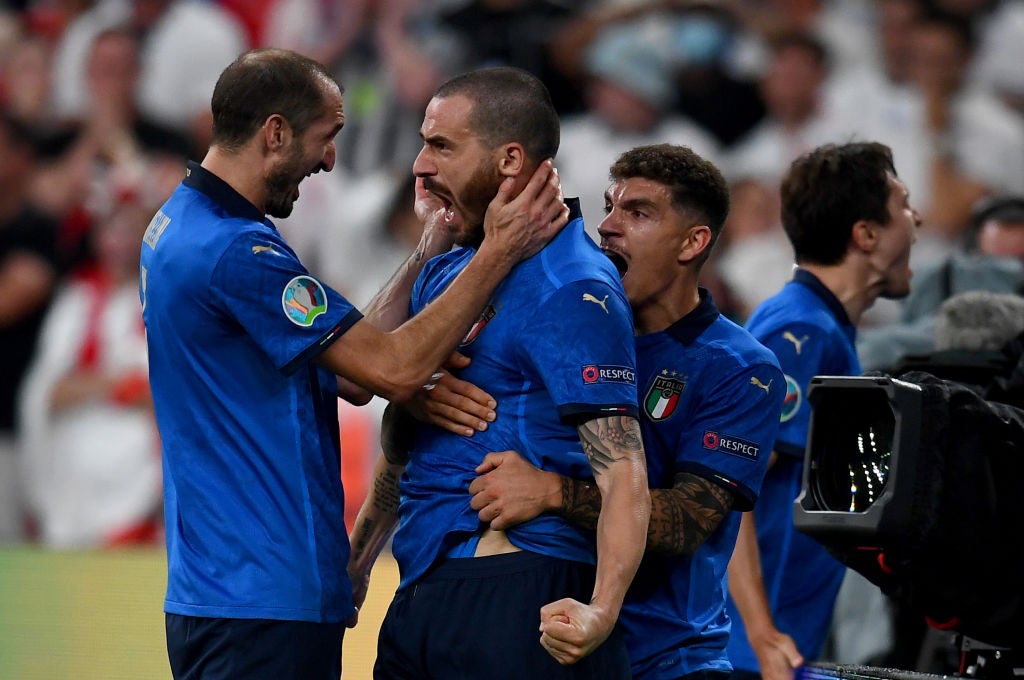 Bonucci and Chiellini were key to Italy’s win over England in the Euro 2020 final