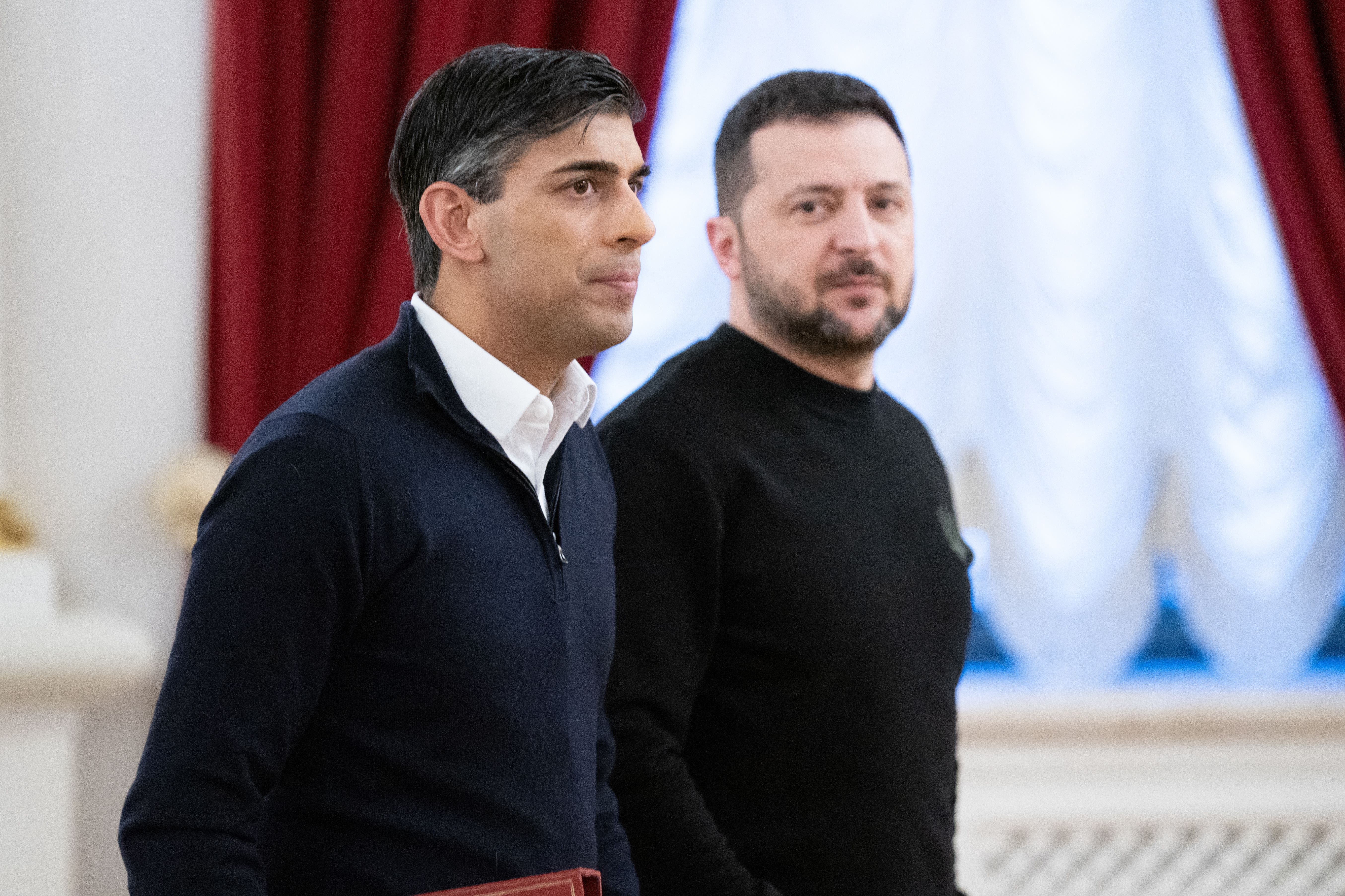 Prime Minister Rishi Sunak with President Volodymyr Zelensky (Stefan Rousseau/PA)