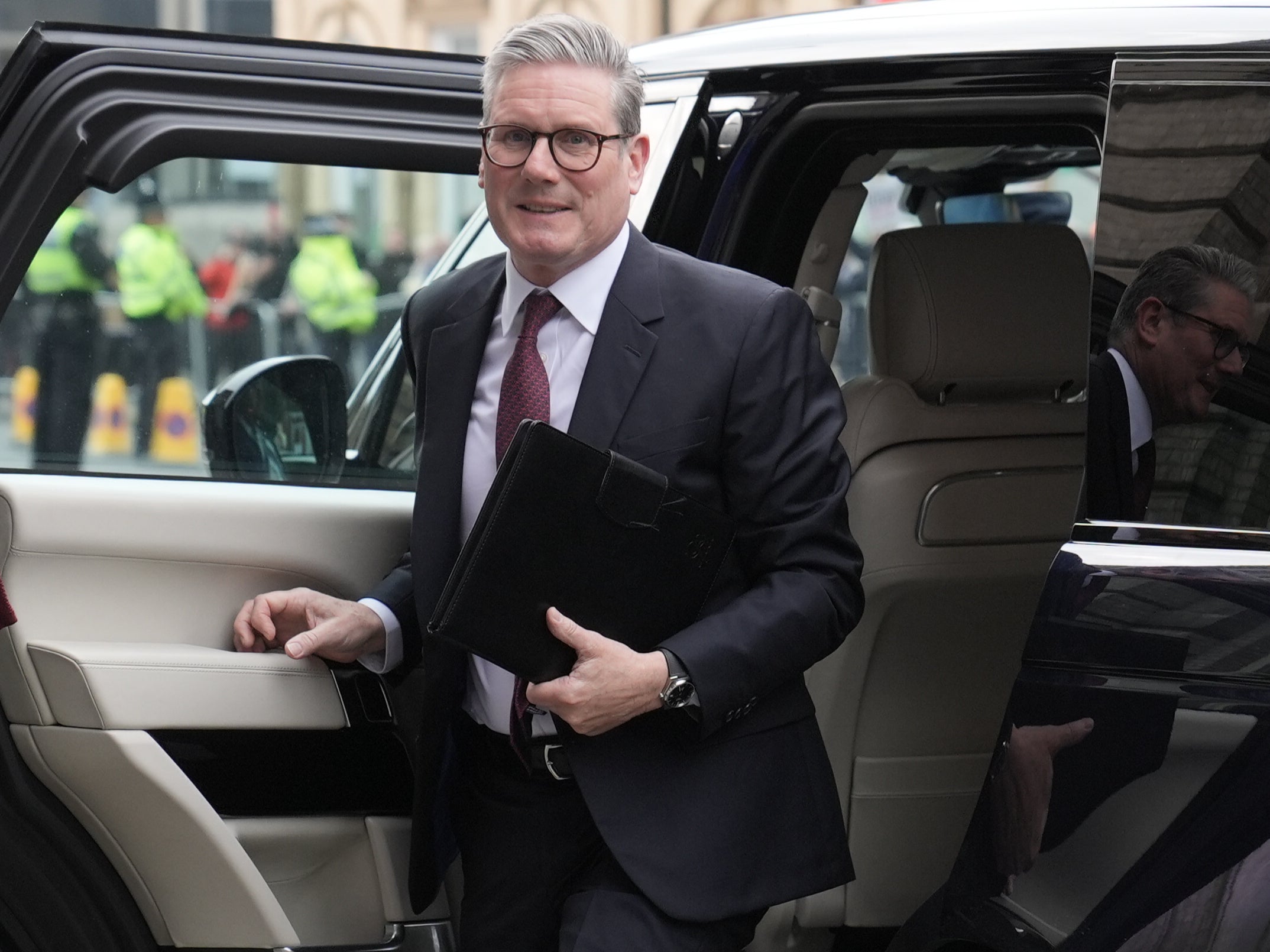 Labour leader Sir Keir Starmer arriving for a Sky News election event in Grimsby on Wednesday