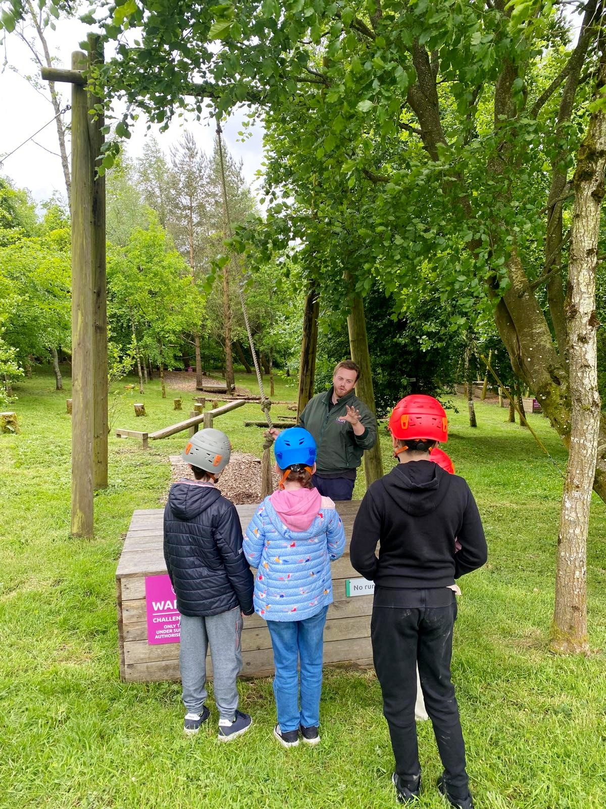 Joe's family at Great Hagley Estate