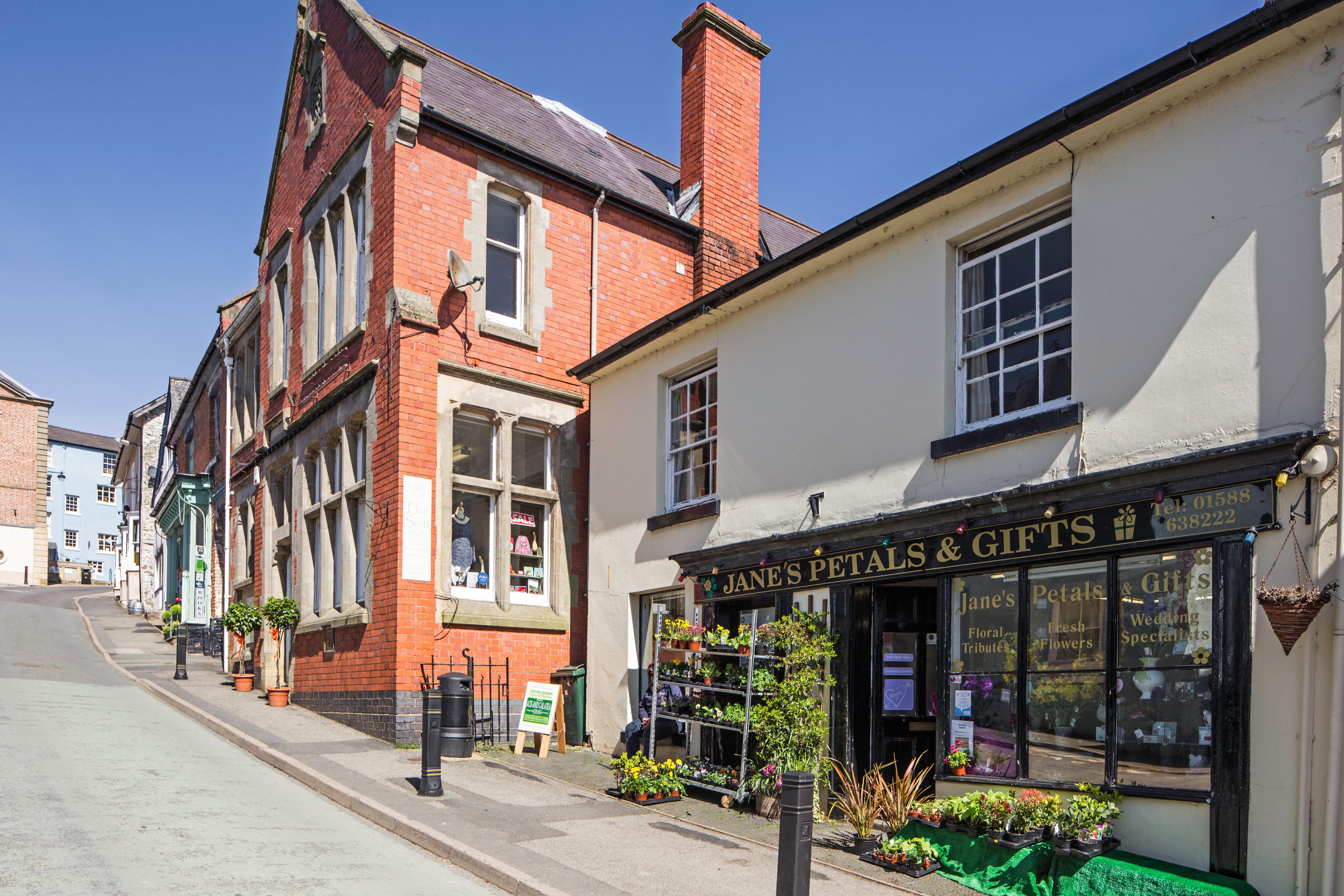 Inside the historic market town of Bishop’s Castle