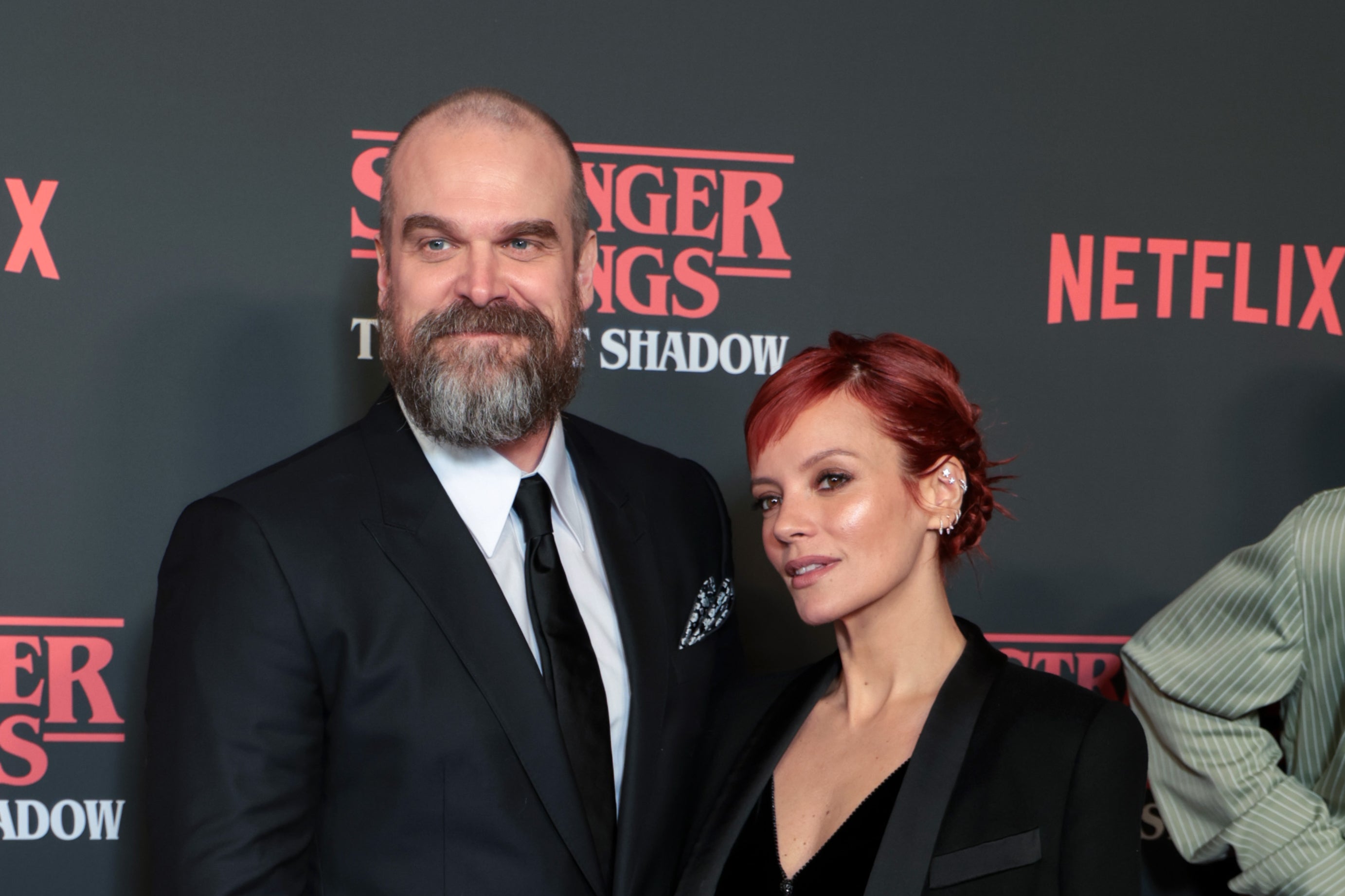 Lily Allen and her husband David Harbour