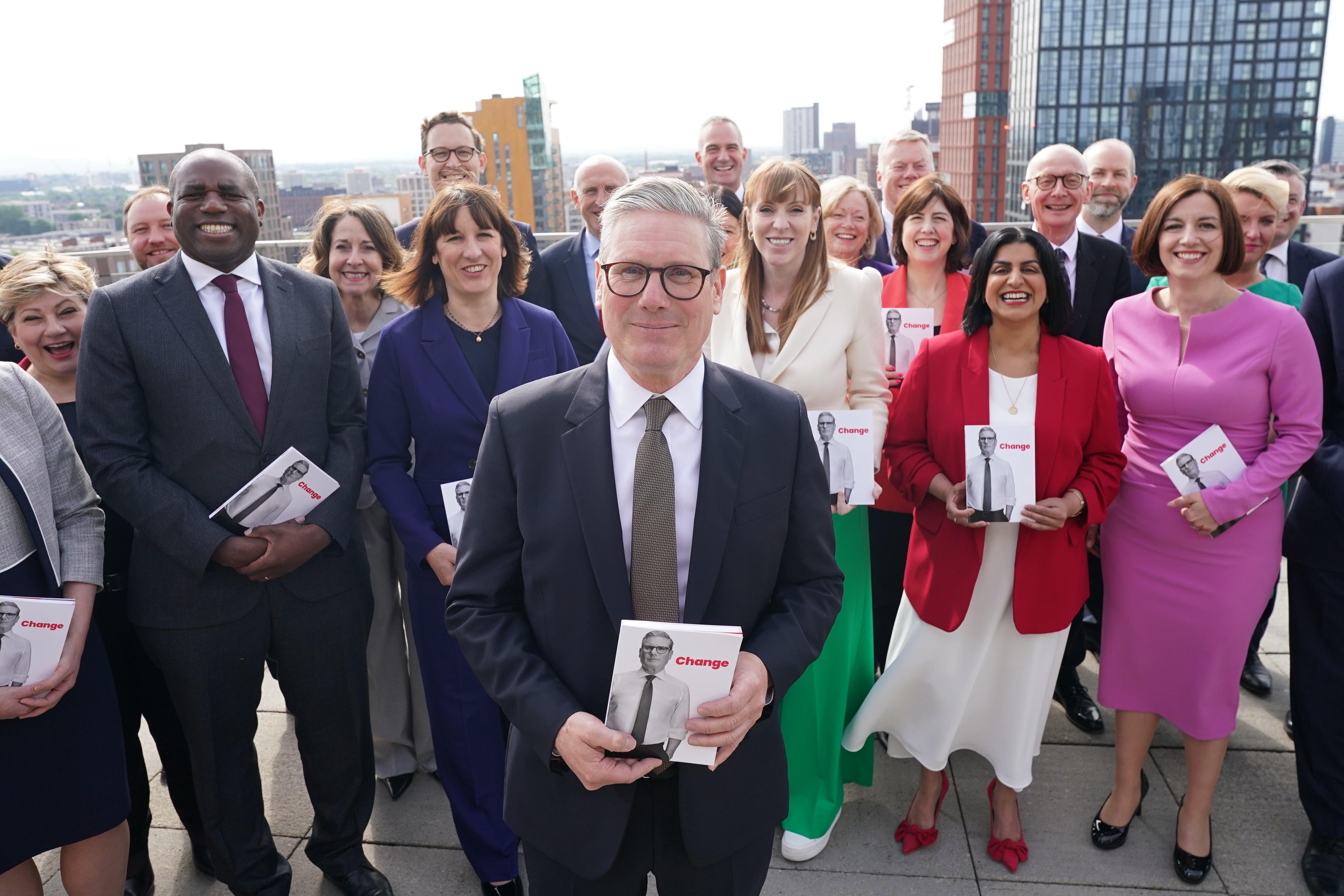 Labour leader Sir Keir Starmer at the launch of the party’s manifesto at Co-op HQ in Manchester (Stefan Rousseau/PA)