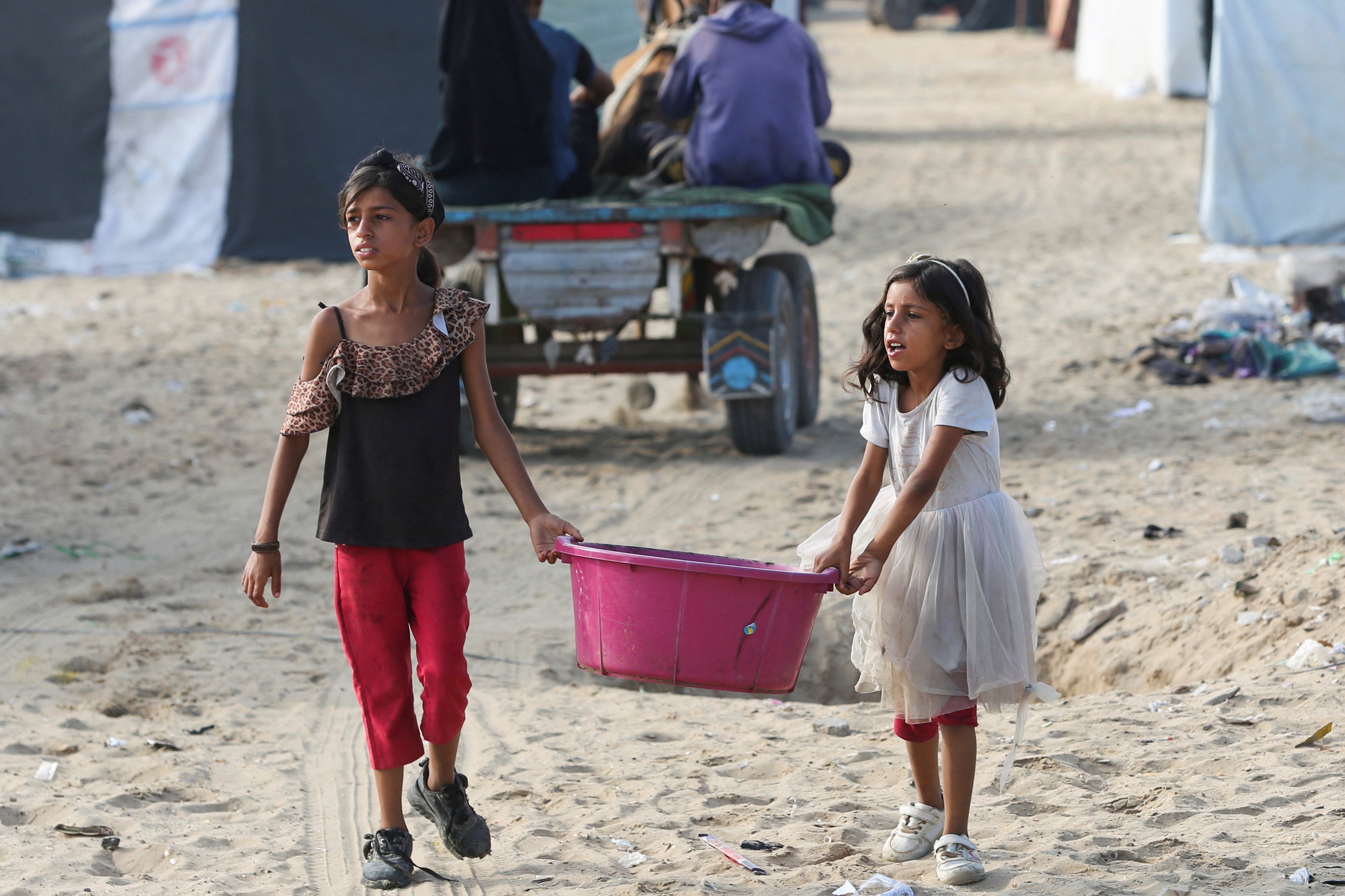 Palestinians have fleeing Rafah for weeks