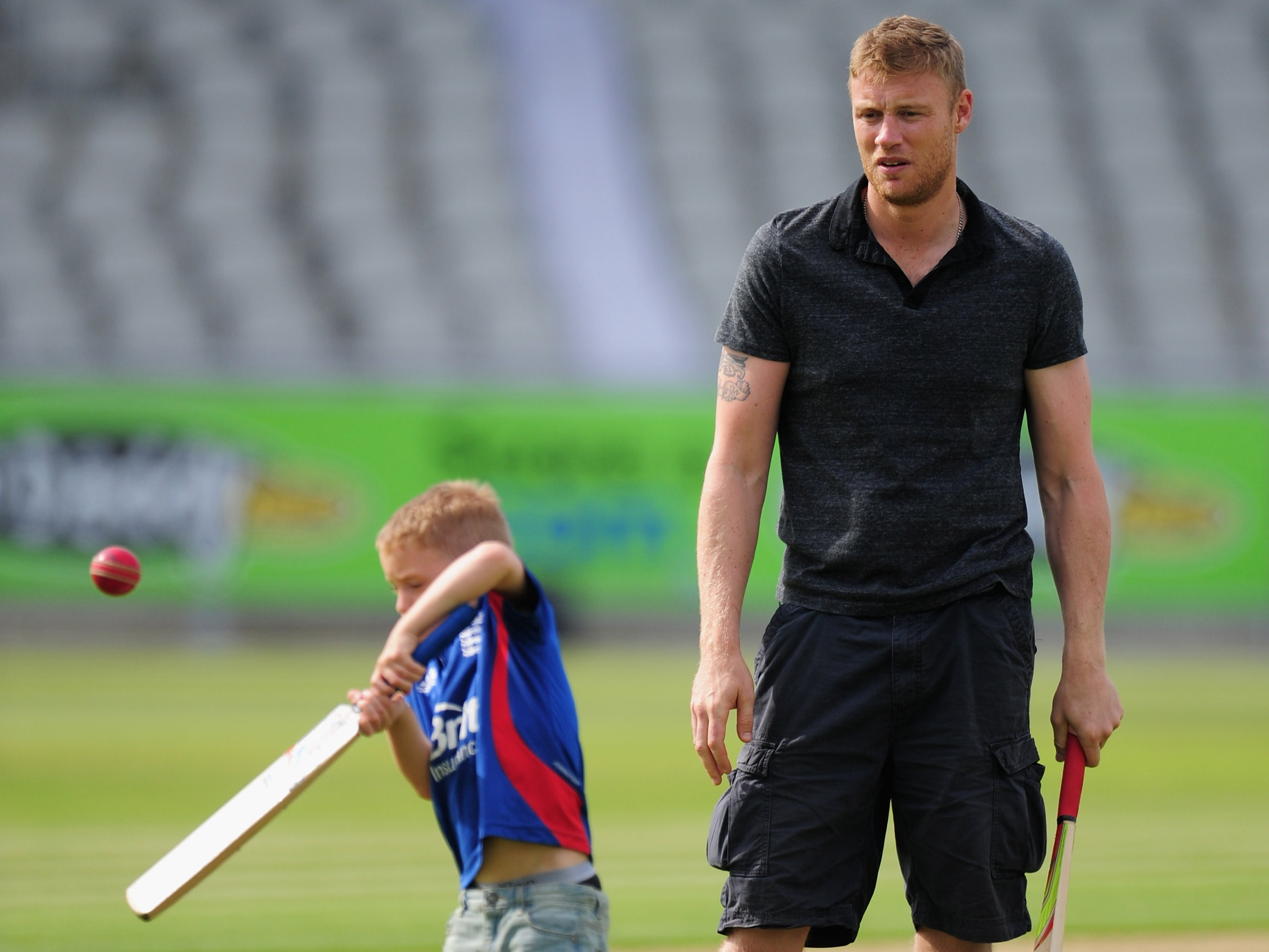 Rocky Flintoff was seen alongside his Dad Freddie throughout his playing career