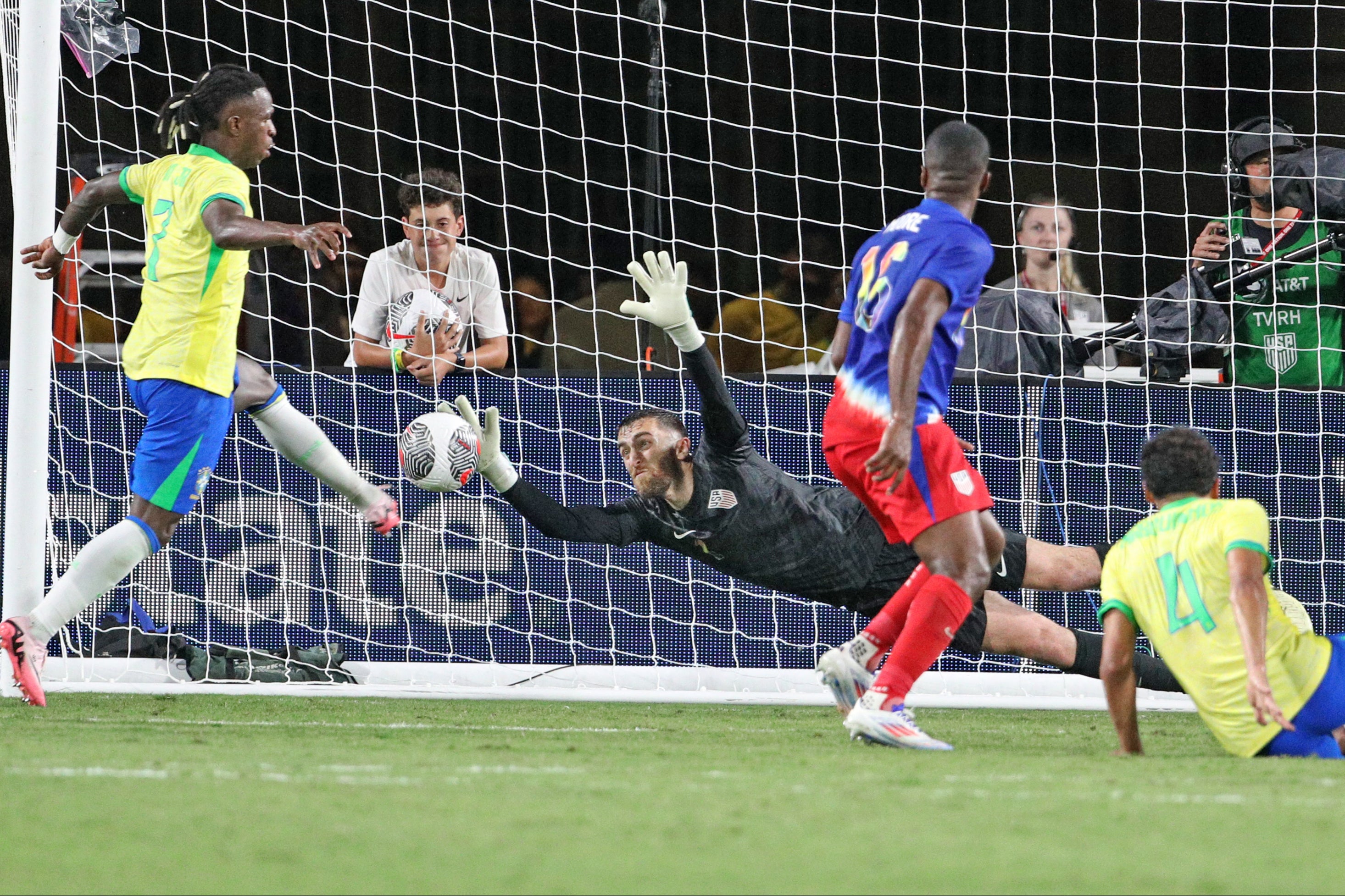 US keeper Matt Turner helped hold Brazil to just one goal