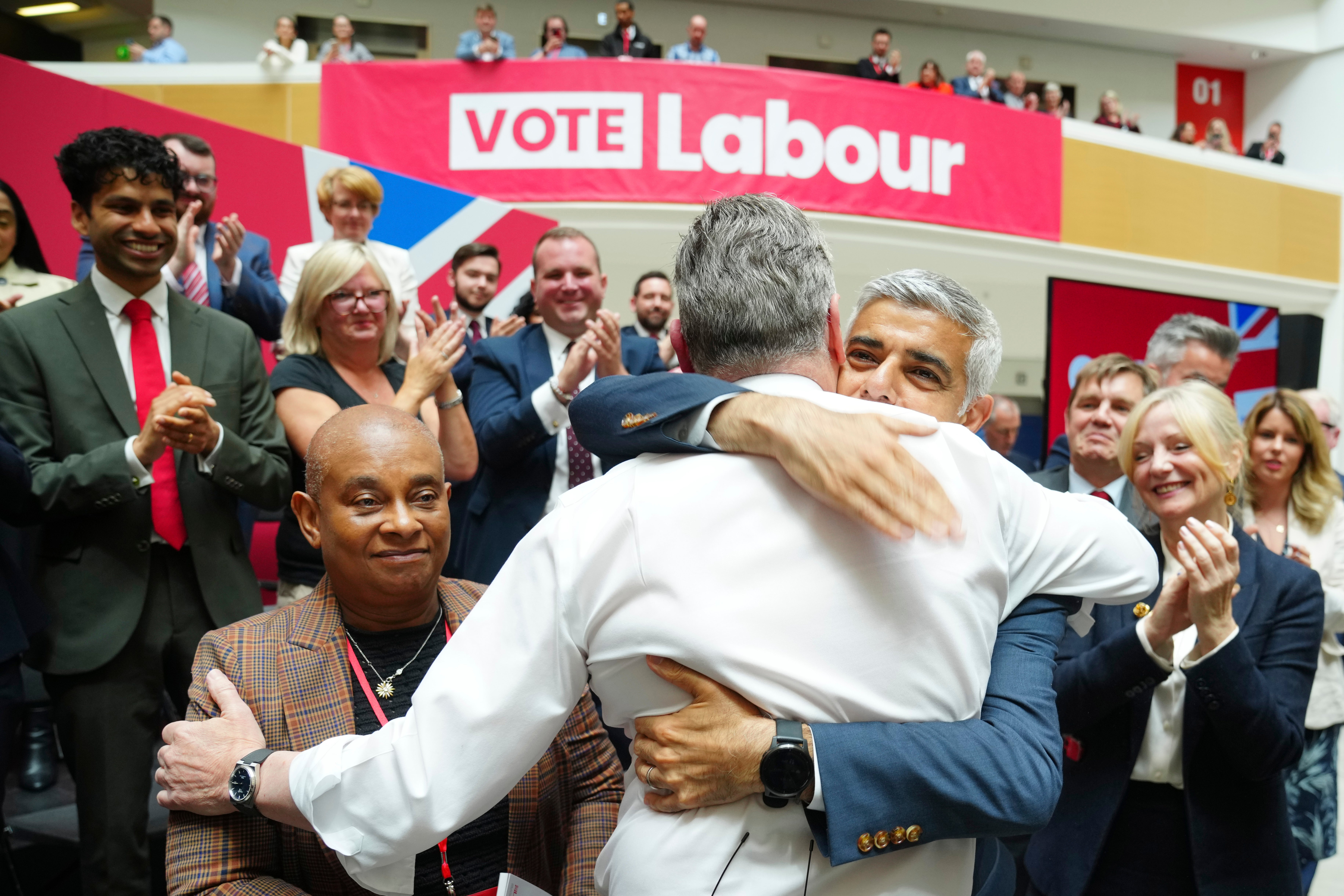 Sir Keir met with London mayor Sadiq Khan after outlining his plan which he promised would be carried out on ‘sound money’