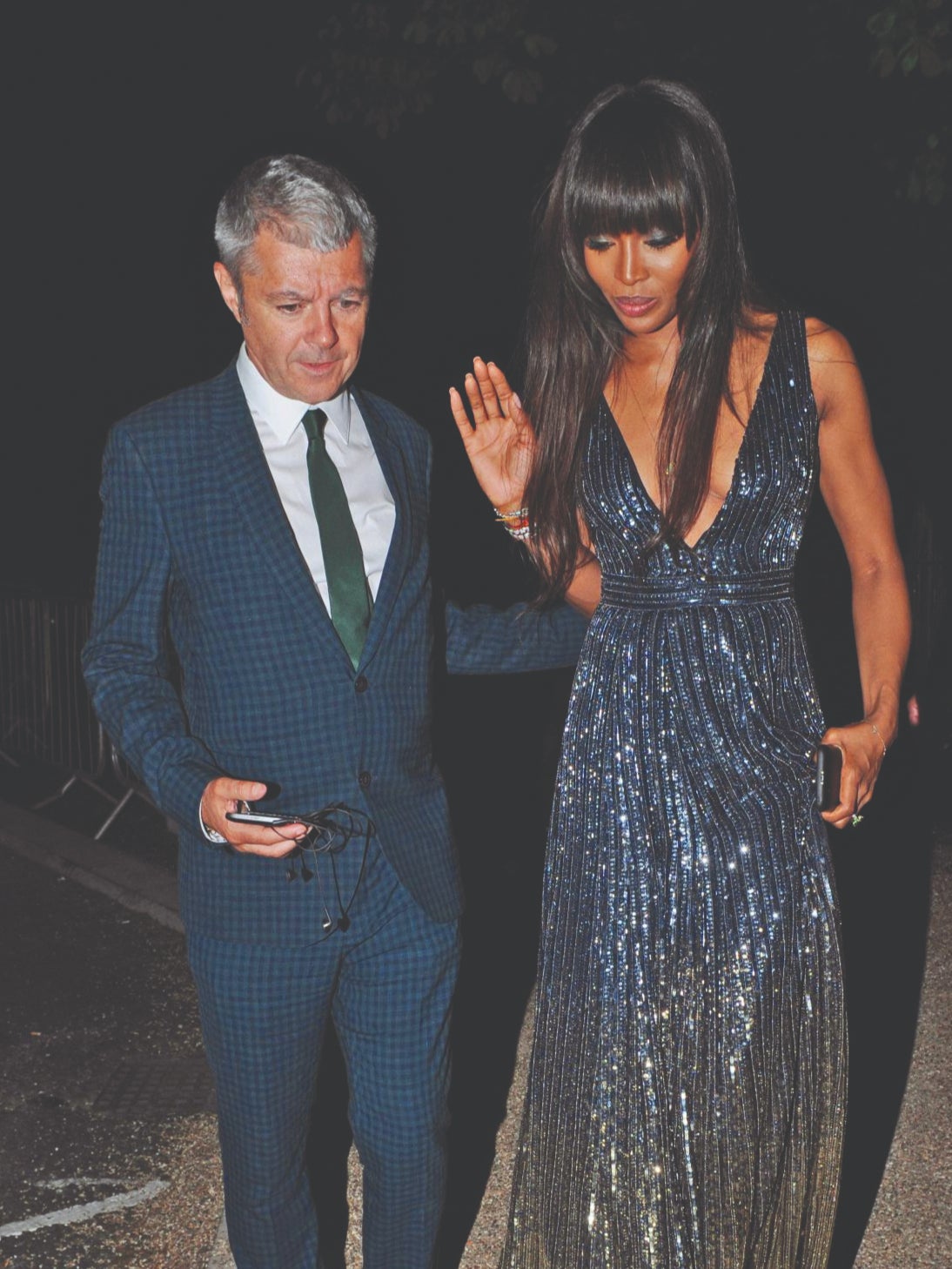 Alan Edwards with Naomi Campbell