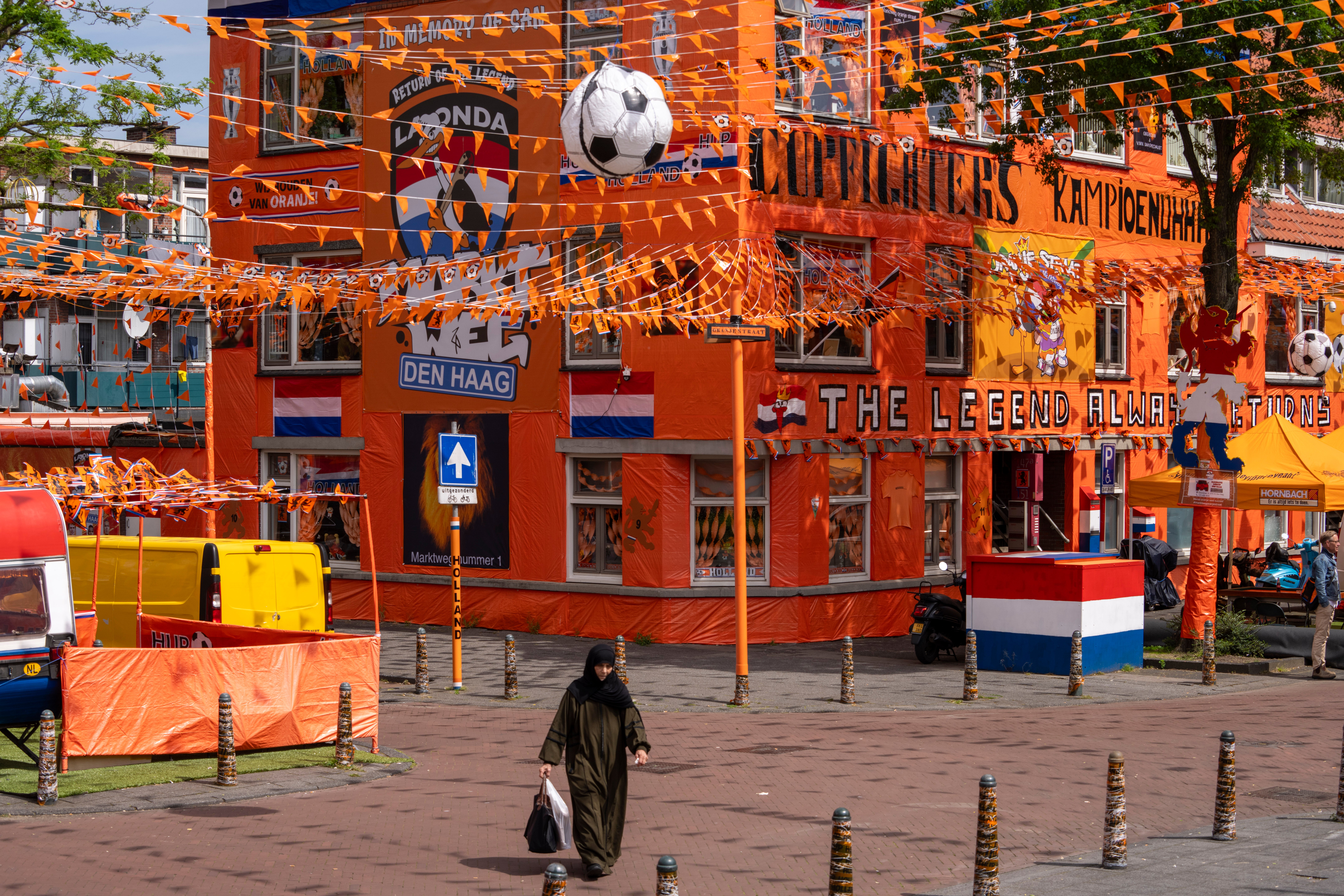 APTOPIX Euro 2024 Soccer Netherlands Orange Street