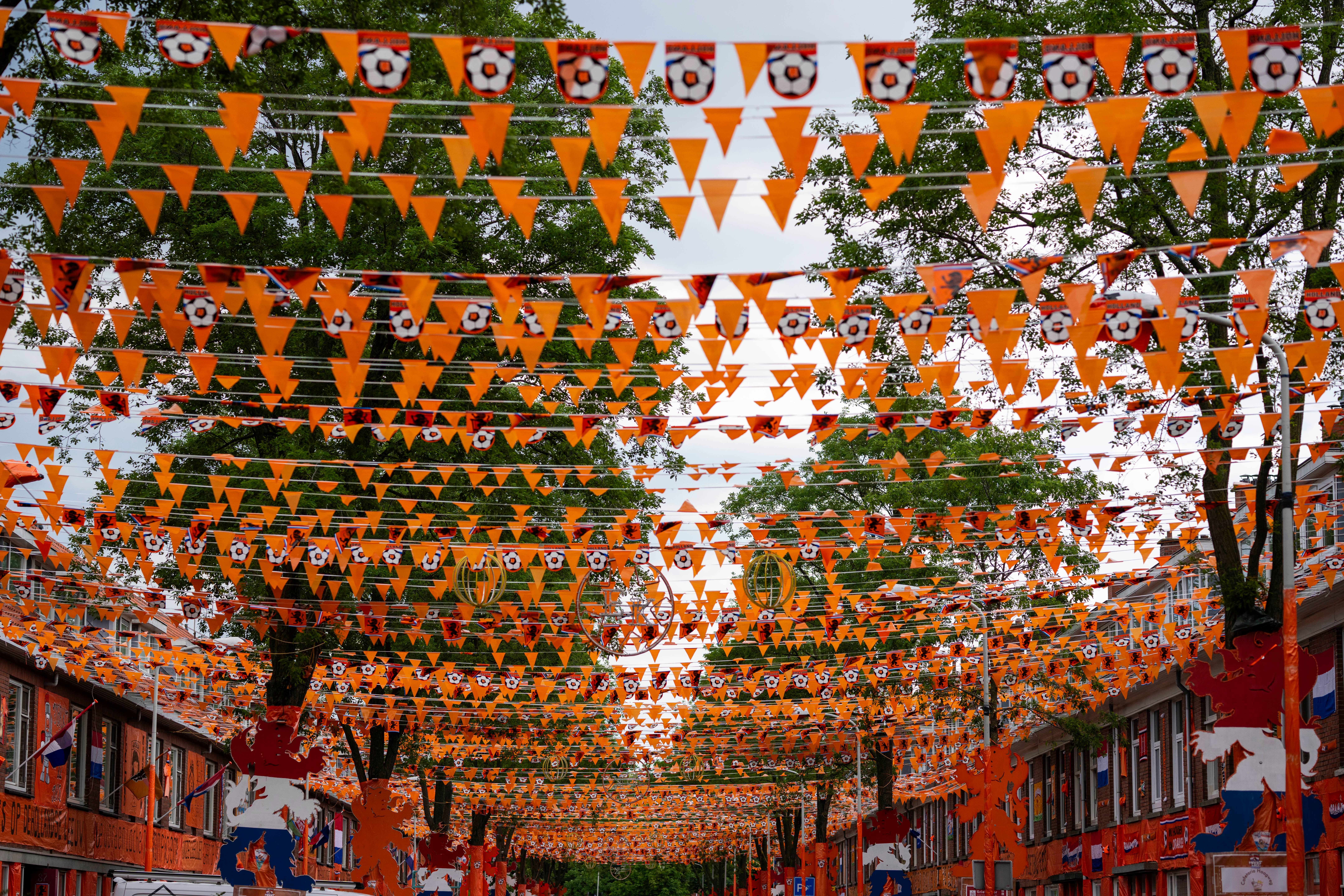 Euro 2024 Soccer Netherlands Orange Street