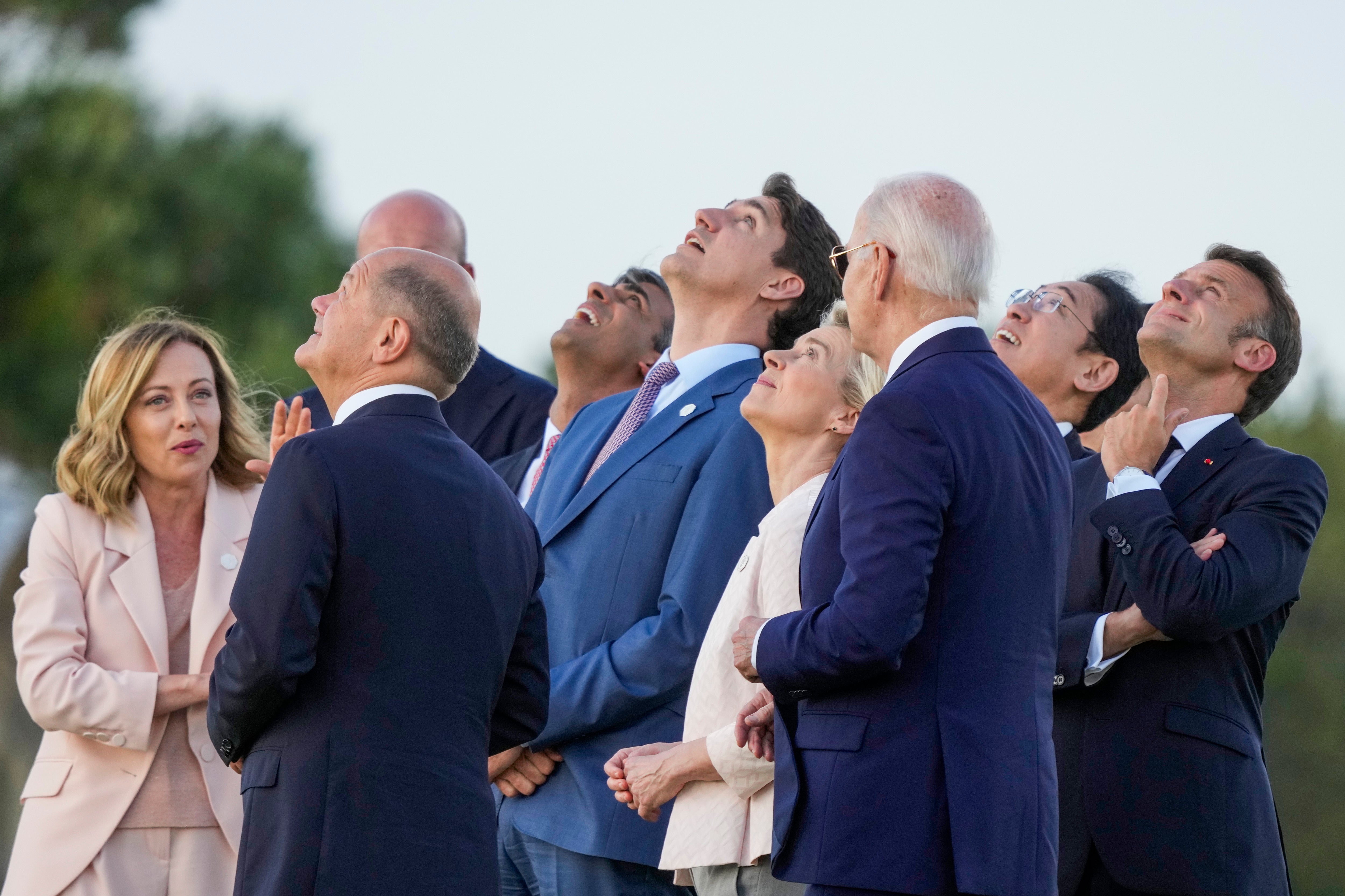 Looking the other way: leaders at this year’s G7 in Italy