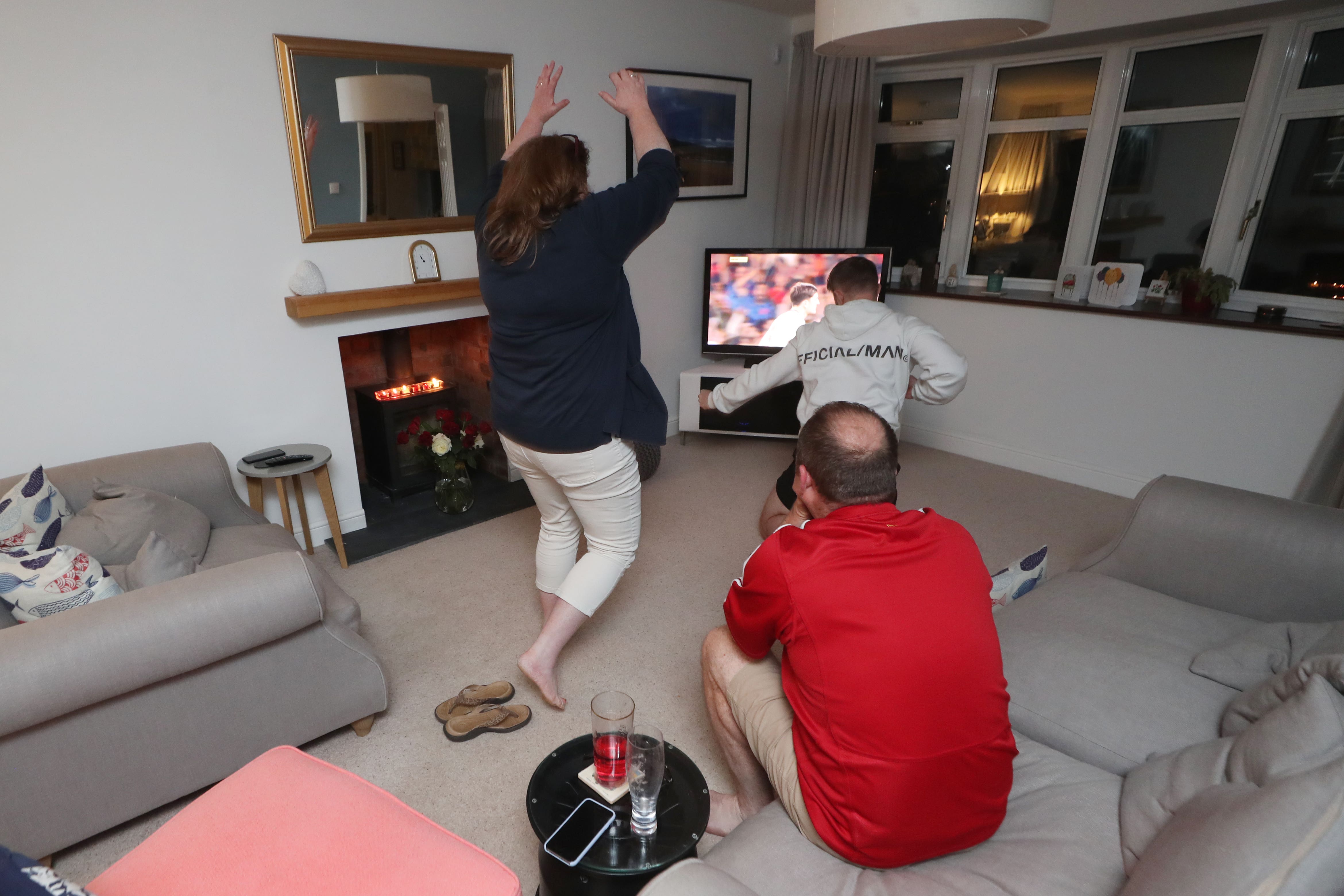 Football fans stocking up the fridge to watch the Euros from home (PA)