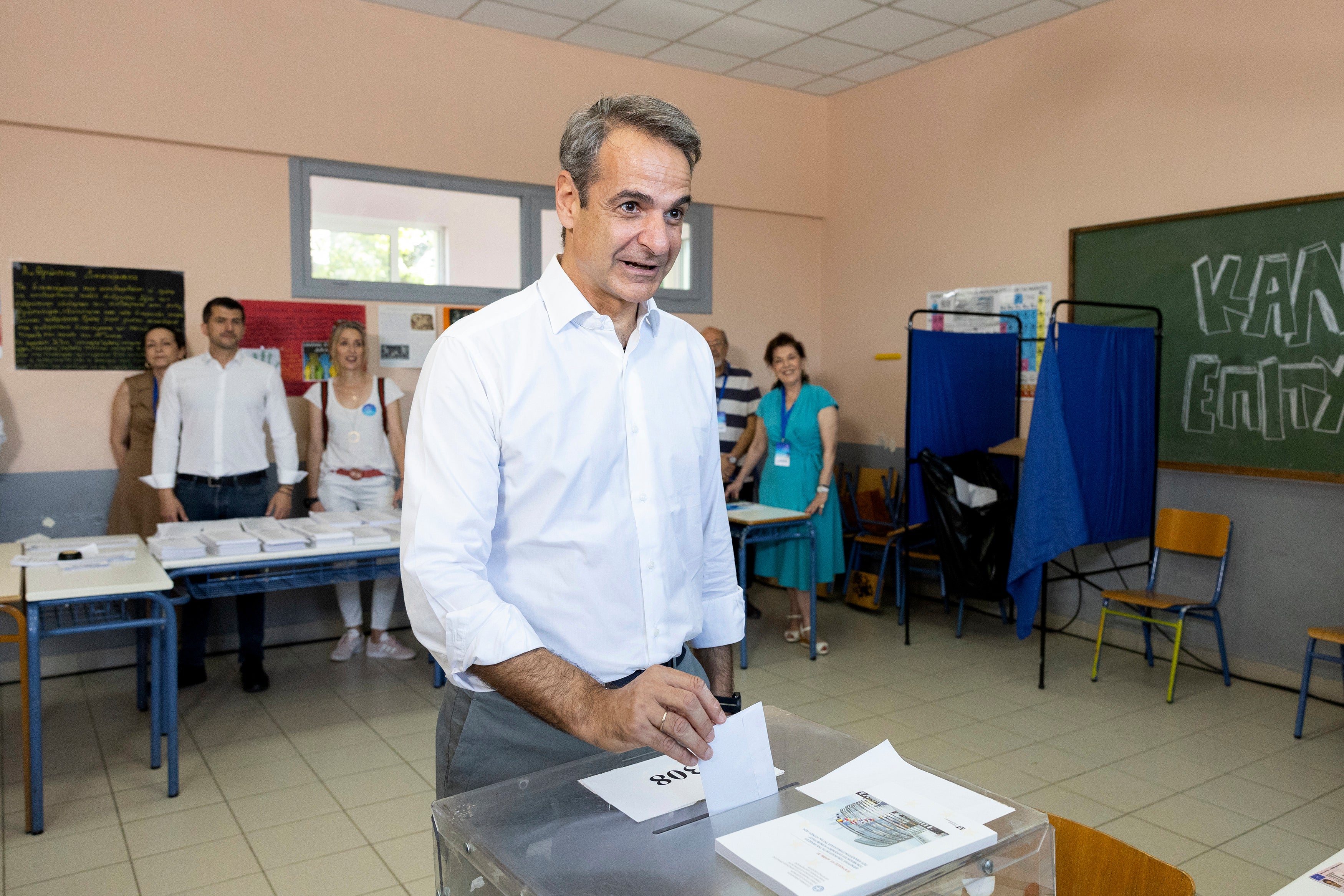 Greece’s Prime Minister Kyriakos Mitsotakis