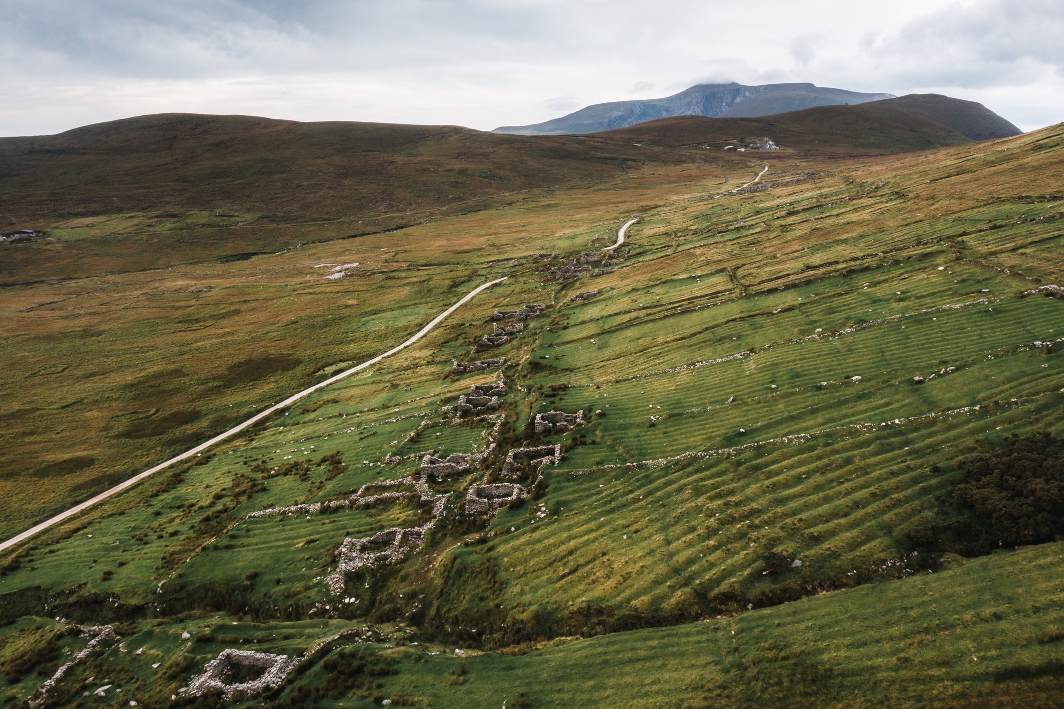 The Deserted Village, at the slope of Slievemore