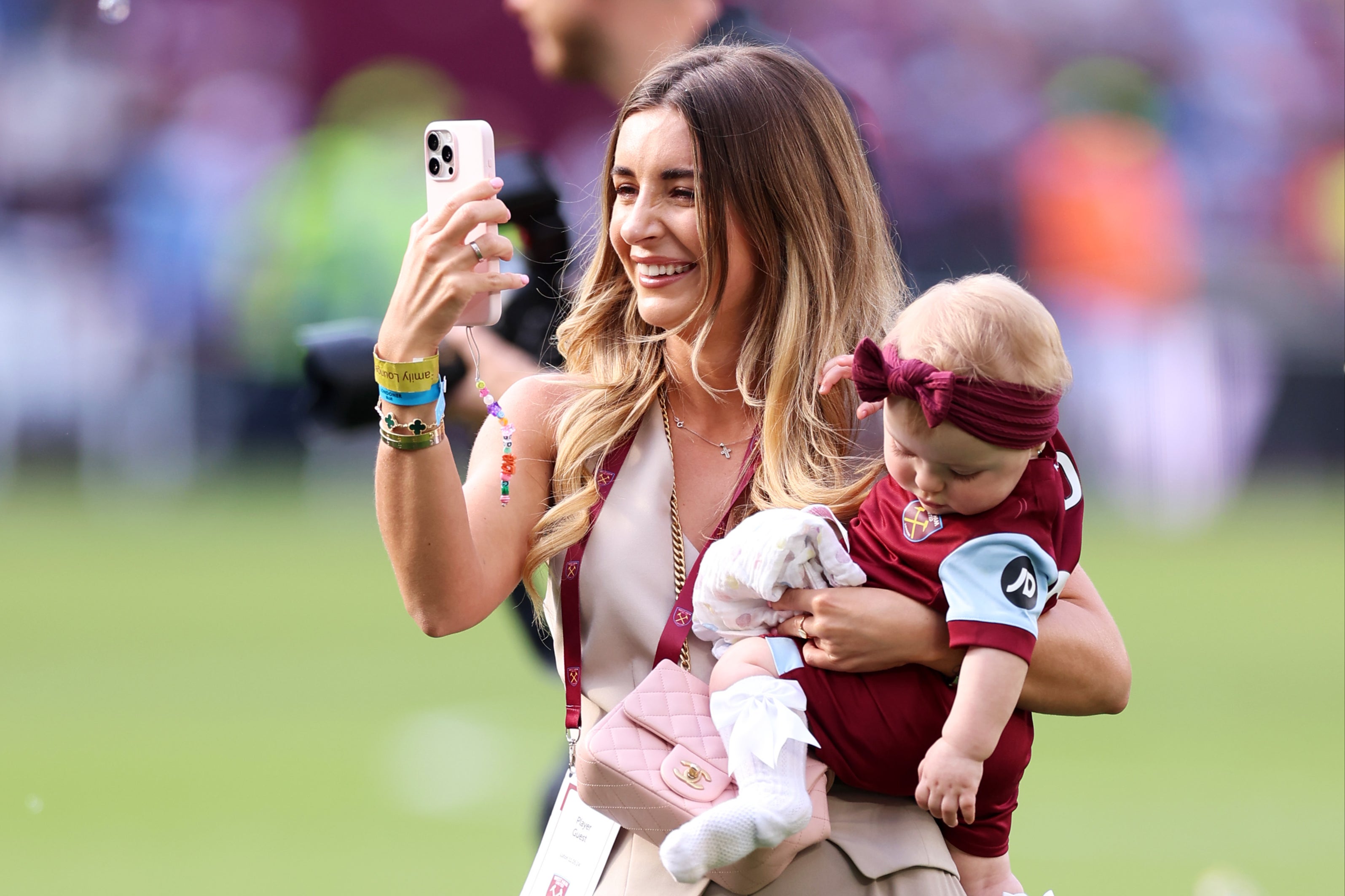 Dyer on the pitch following the Premier League match between West Ham United and Luton Town