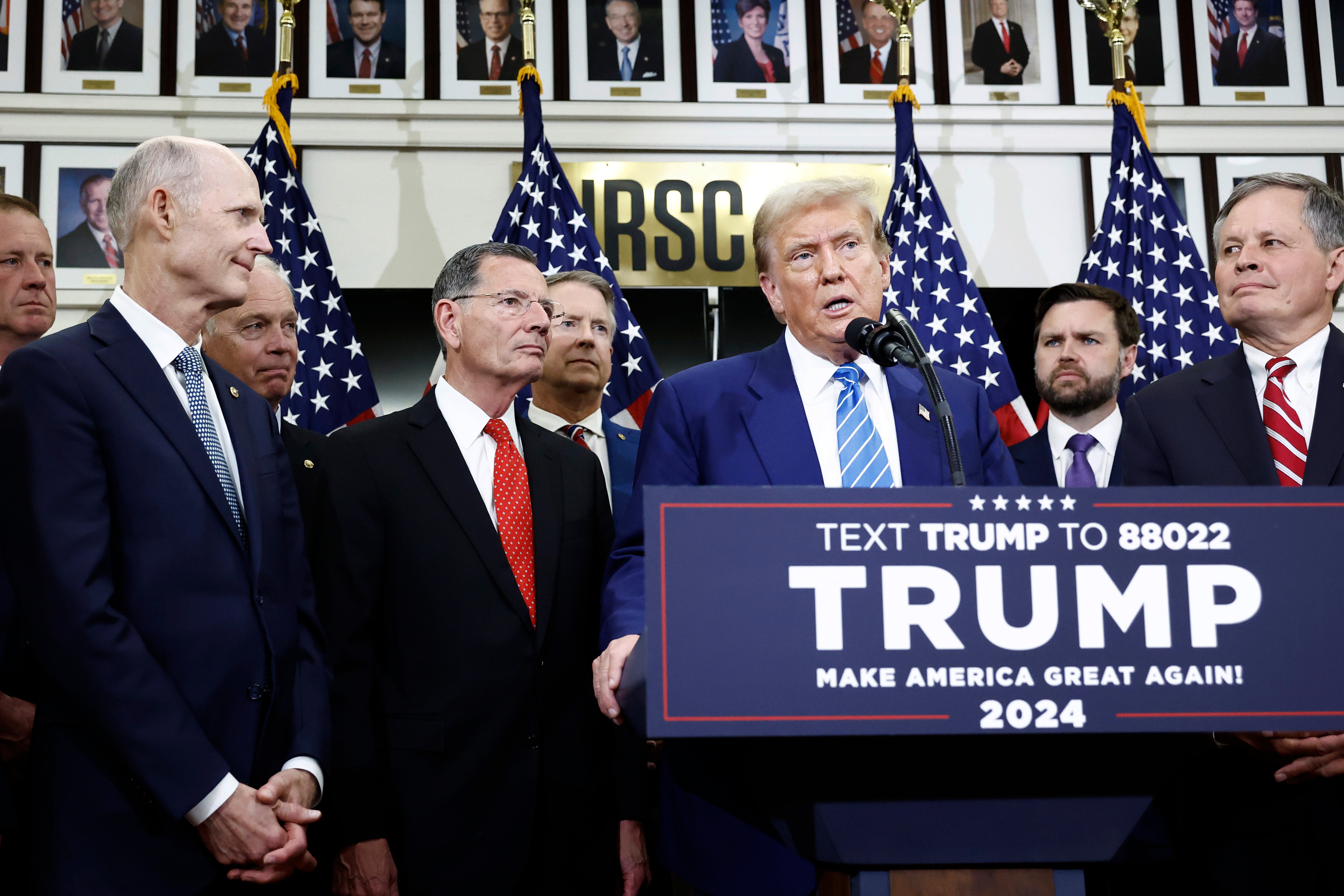 The former president endorsed Hogan for the Maryland Senate on Thursday.