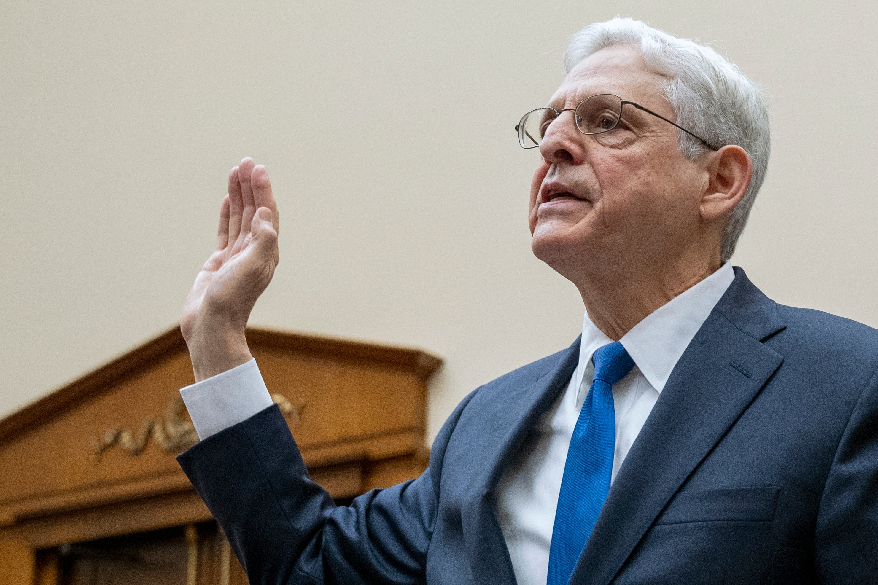 Attorney General Merrick Garland. DOJ officials say they will not pursue a criminal case against him