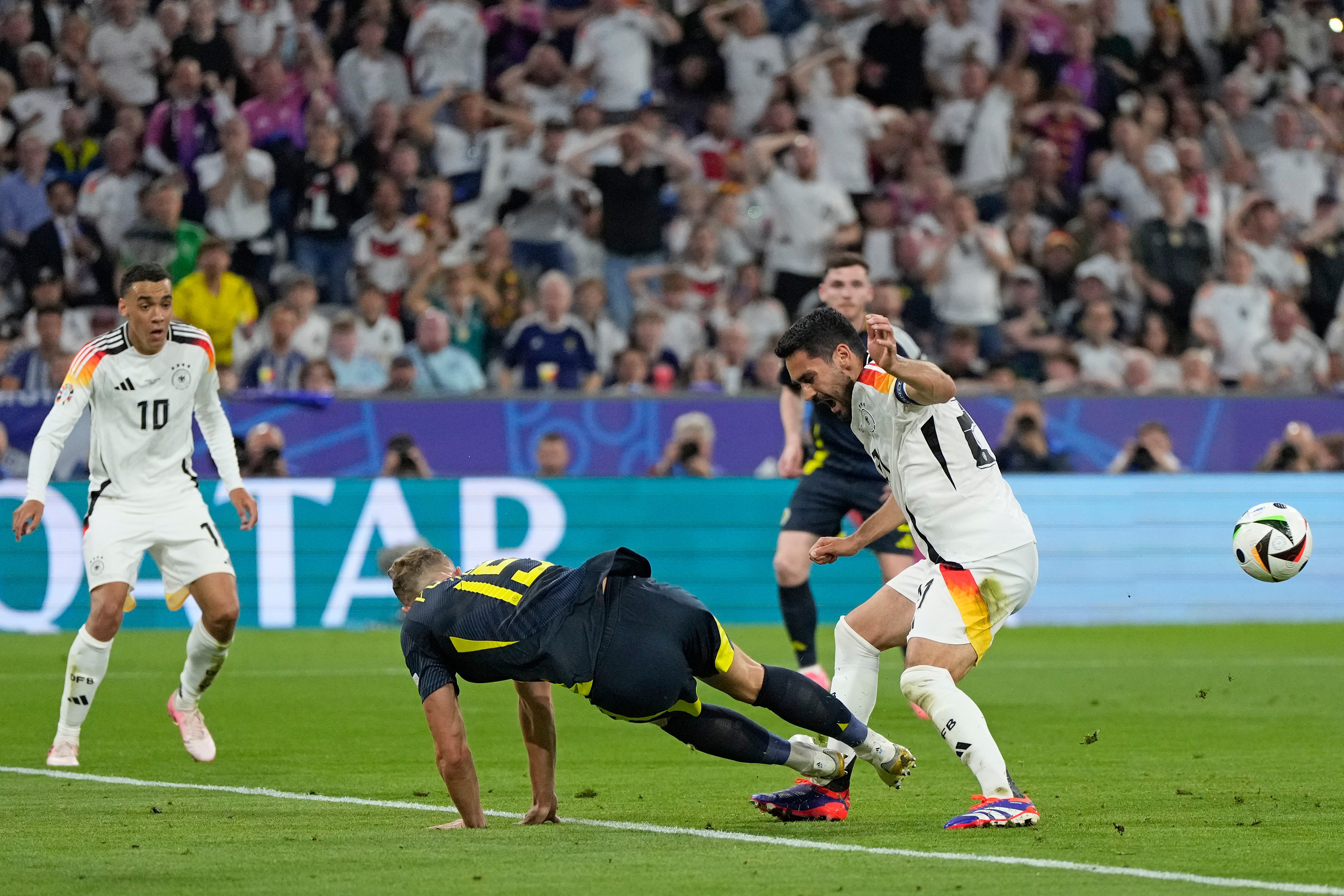 Porteous was sent-off for a terrible tackle