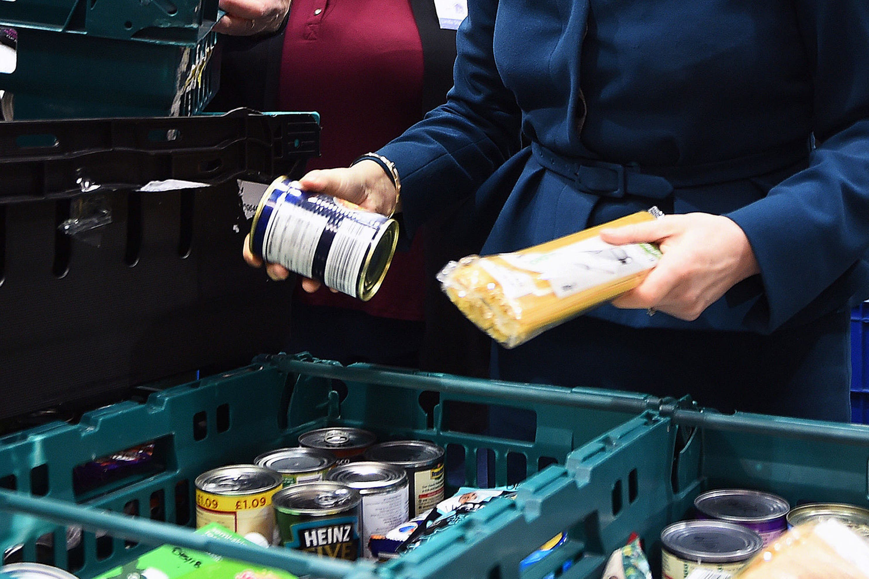 Food bank use has risen in the UK in recent years (Andy Buchanan/PA)