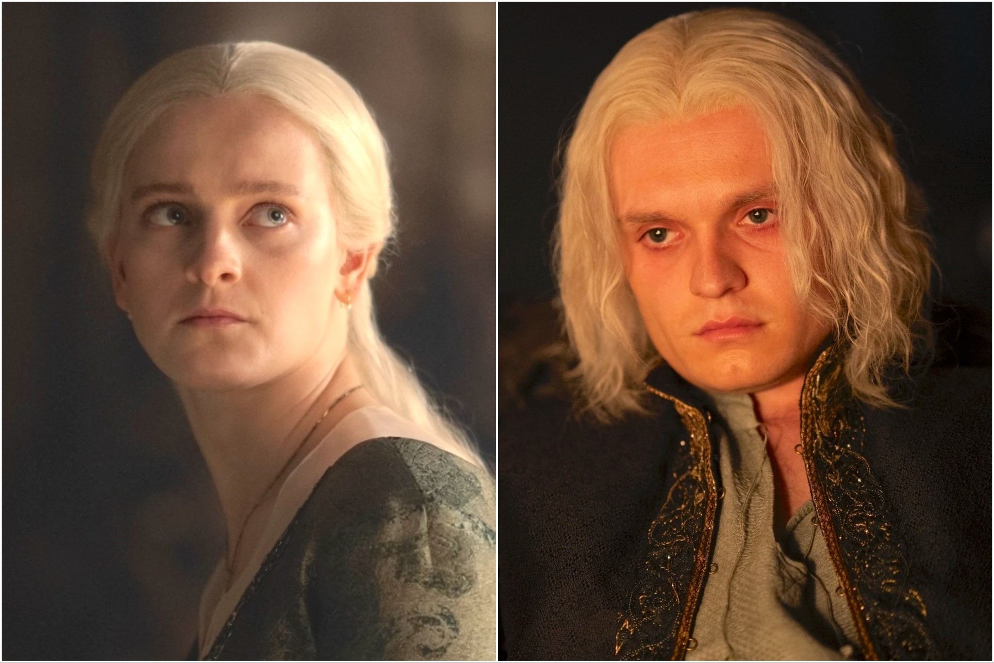 Helaena and Aegon Targaryen (Phia Saban and Tom Glynn-Carney) in ‘House of the Dragon’