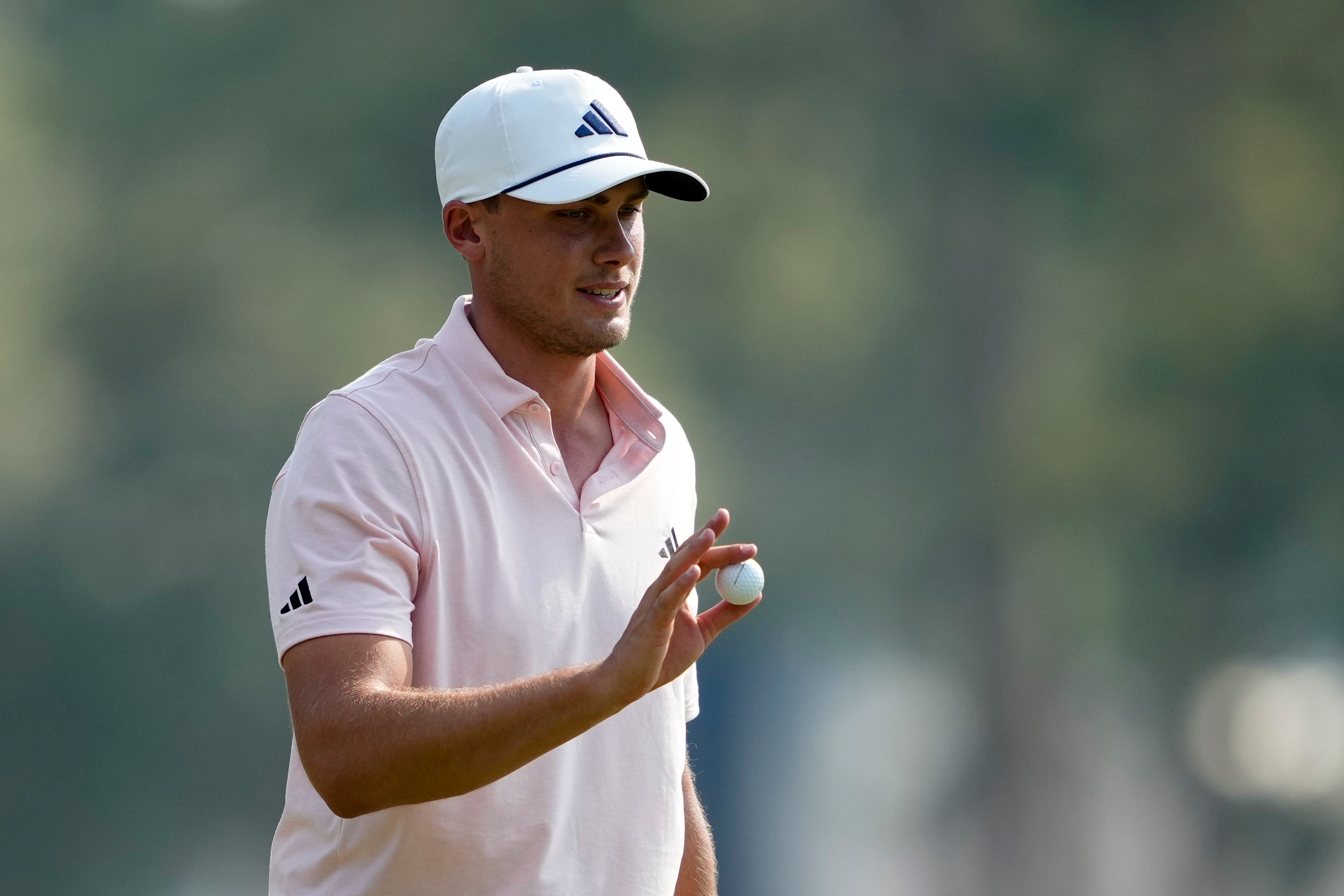 Debutant Ludvig Aberg holds a one-shot lead at the halfway stage of the 124th US Open (Matt York/AP)