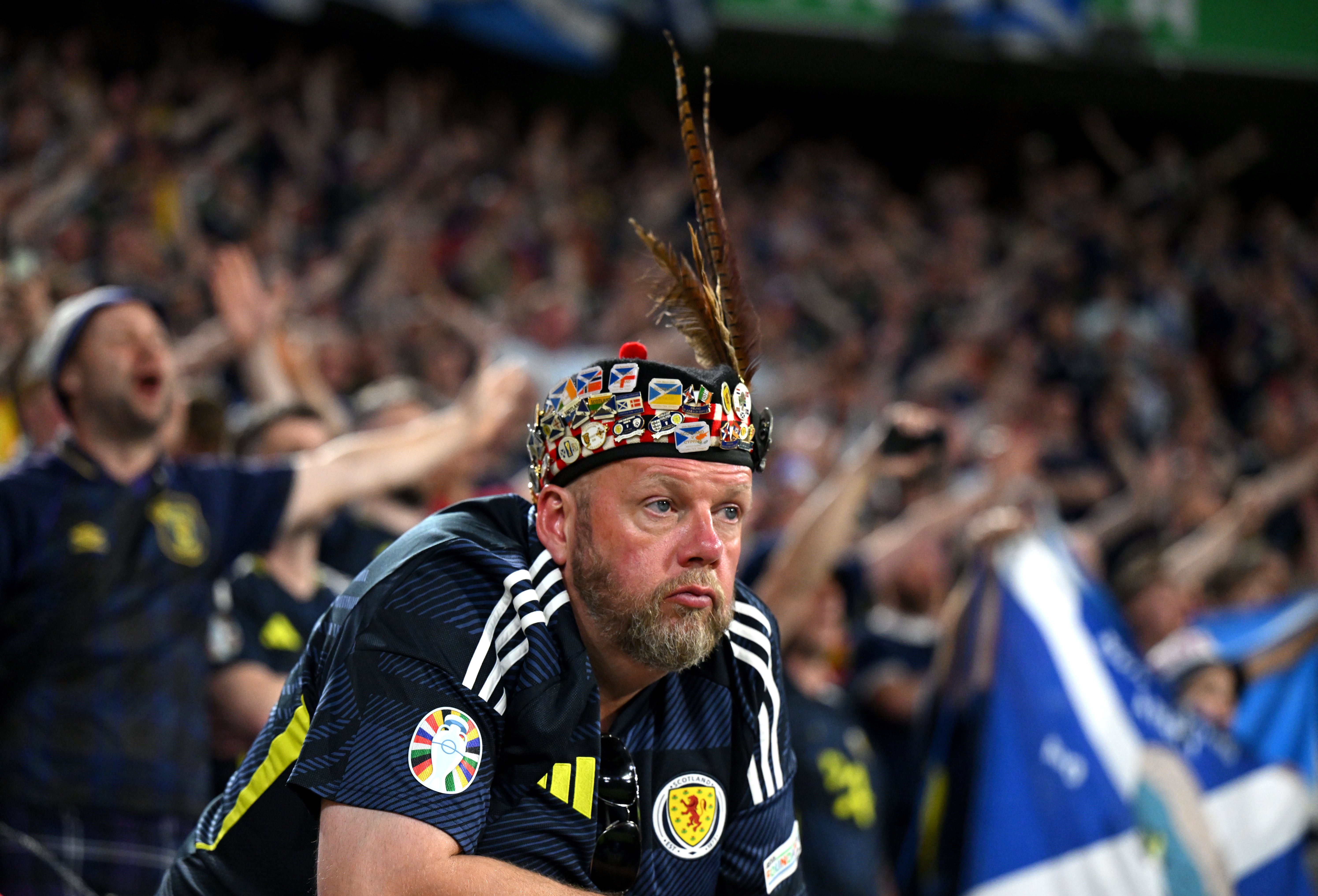 Scotland fans were left dejected in Munich