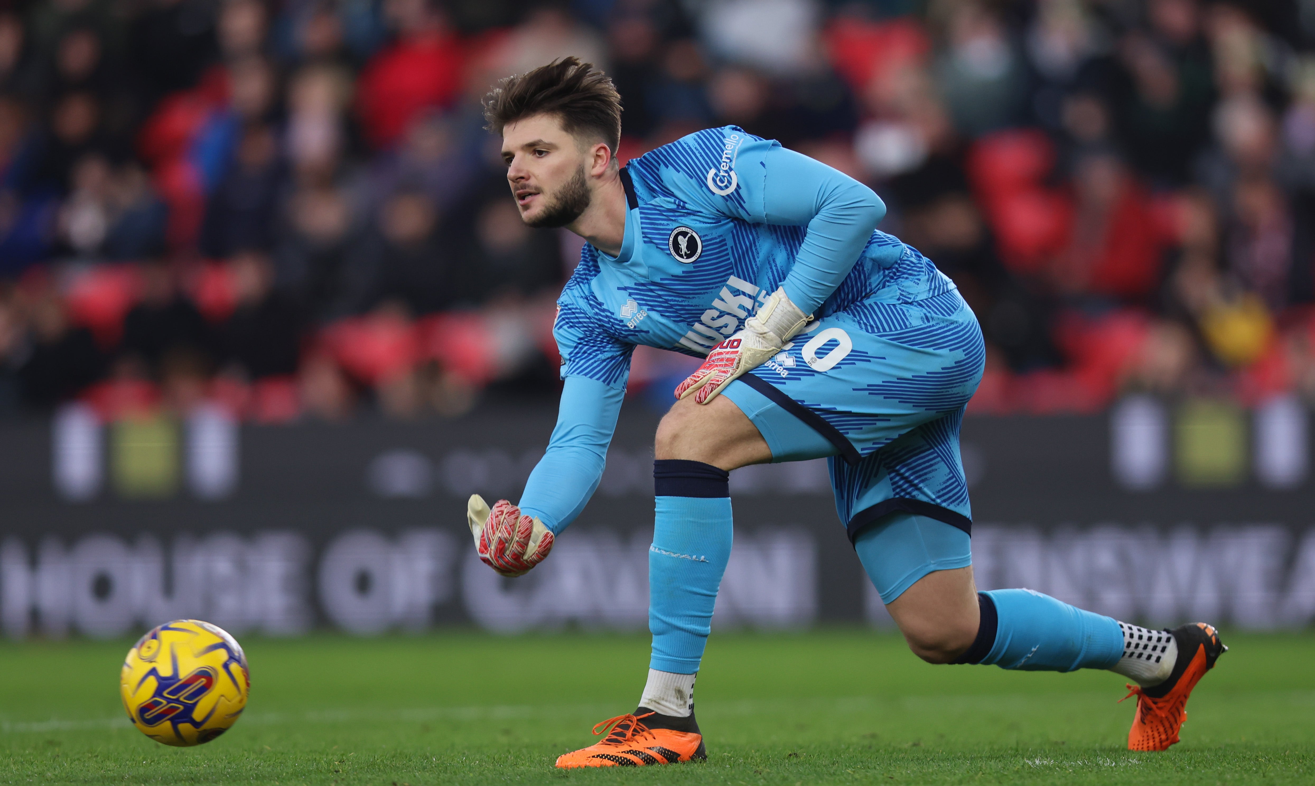 Matija Sarkic of Millwall in action against Stoke last season