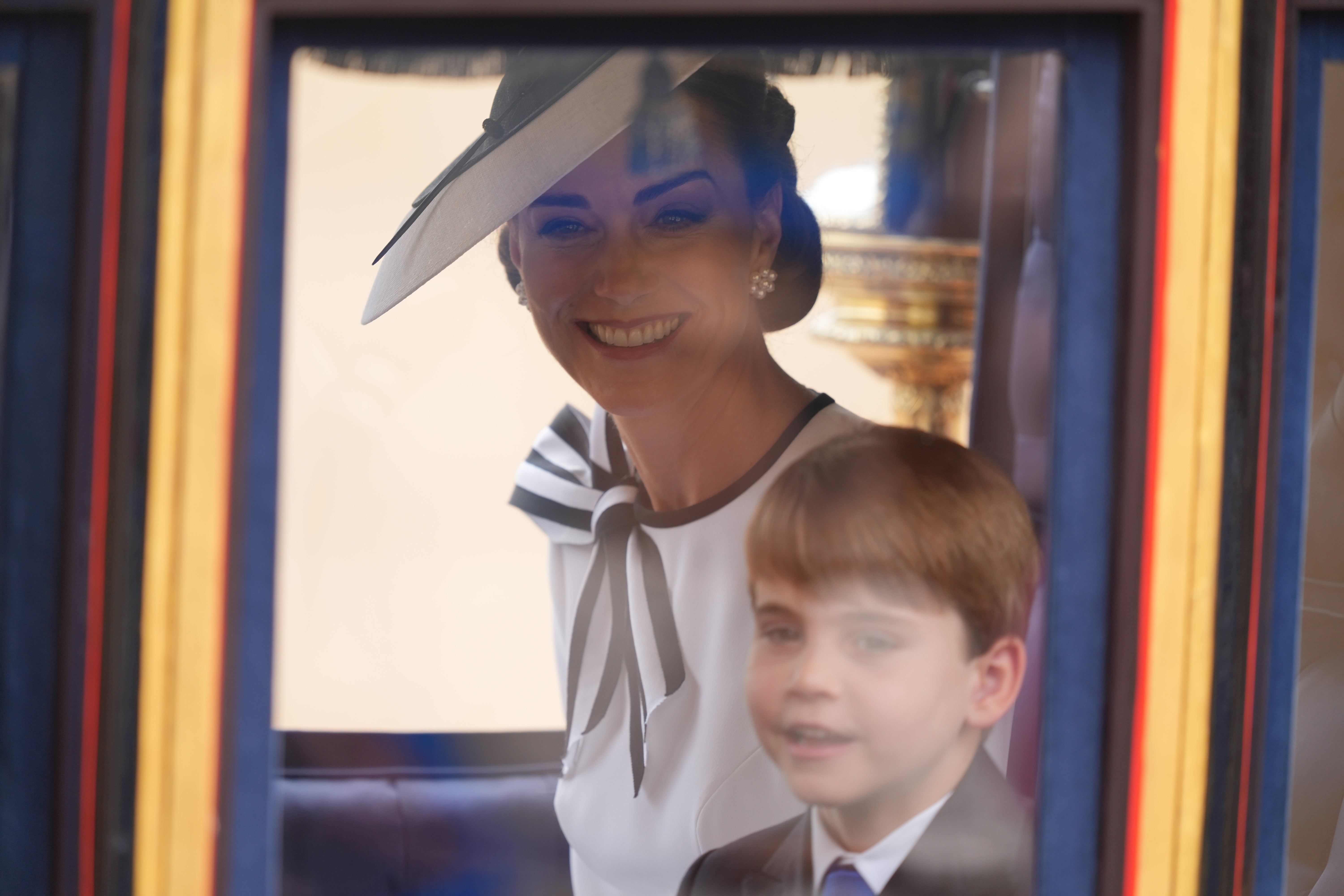 The parade is the first time the princess has been seen in public since Christmas