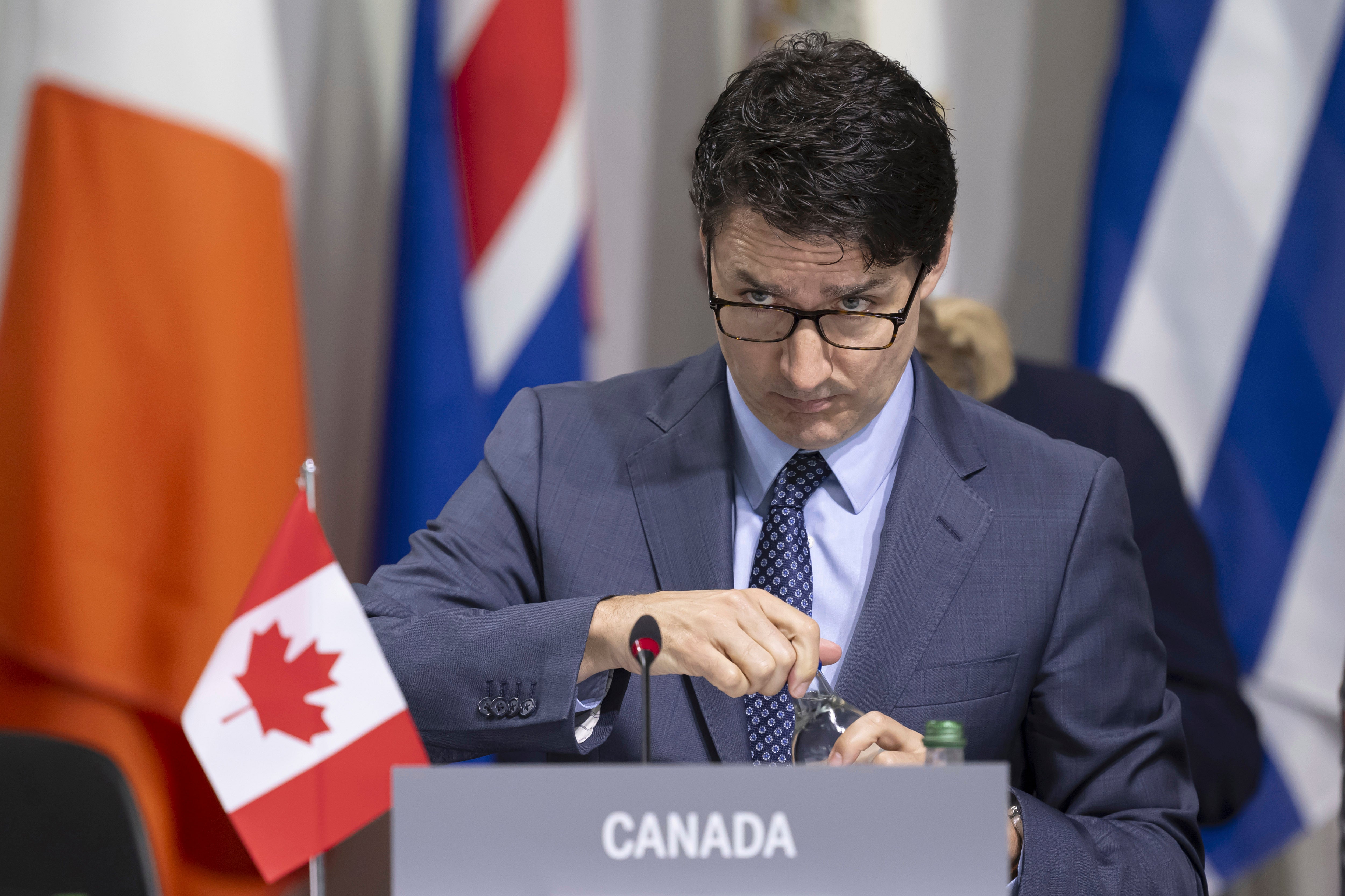 Canadian PM Justin Trudeau in Switzerland on Sunday