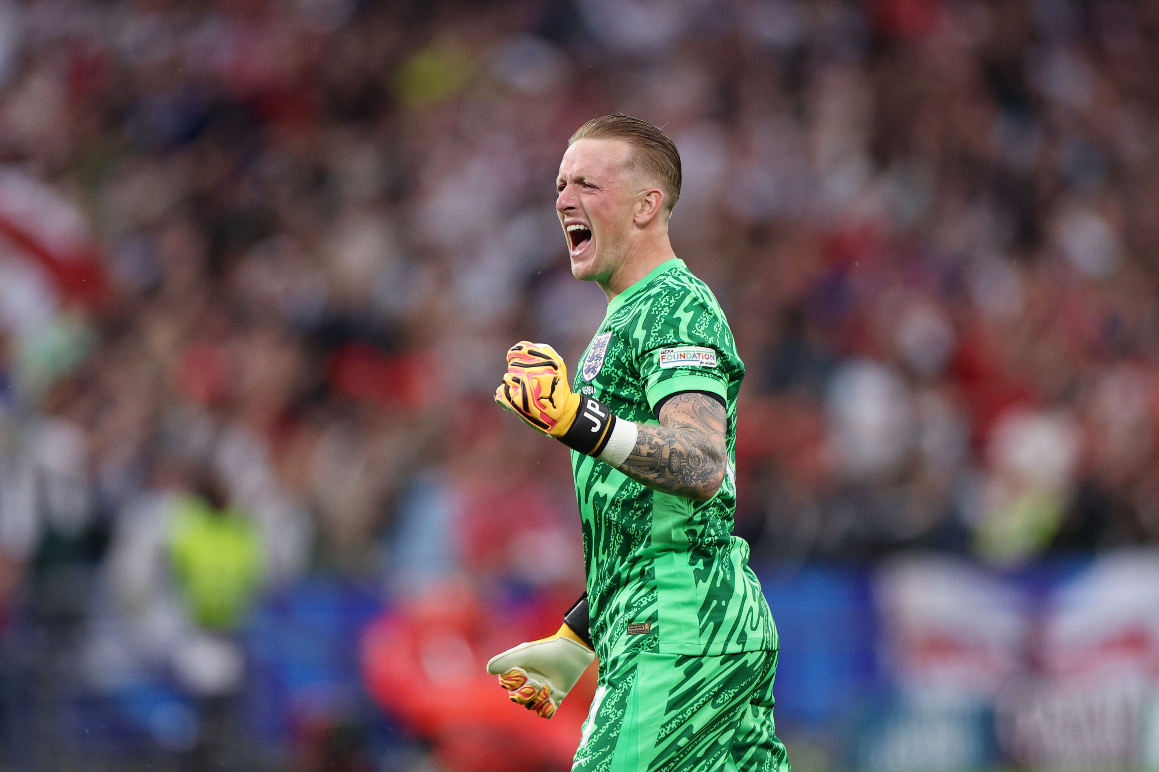 Jordan Pickford produced one excellent save