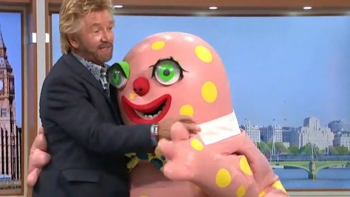 Noel Edmonds was also known for his on-screen ‘partnership’ with Mr Blobby