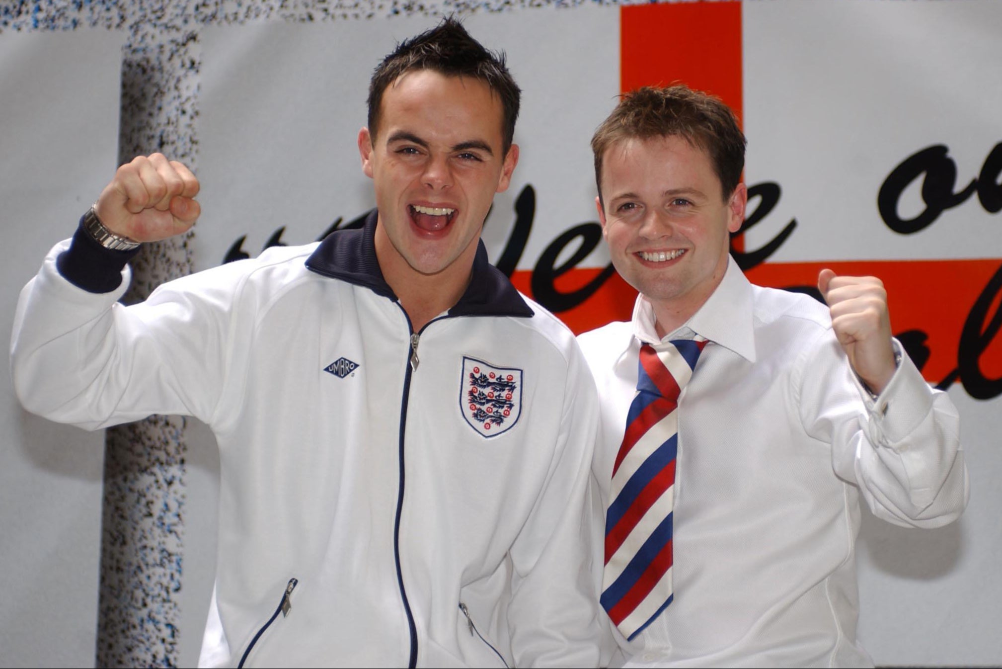 Ant and Dec briefly resurrected their music career to release ‘We’re on the Ball’ for Euro 2002