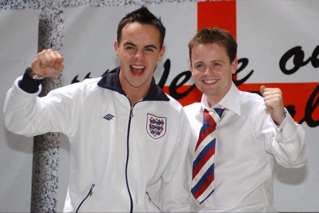 <p>Ant and Dec briefly resurrected their music career to release ‘We’re on the Ball’ for Euro 2002 </p>