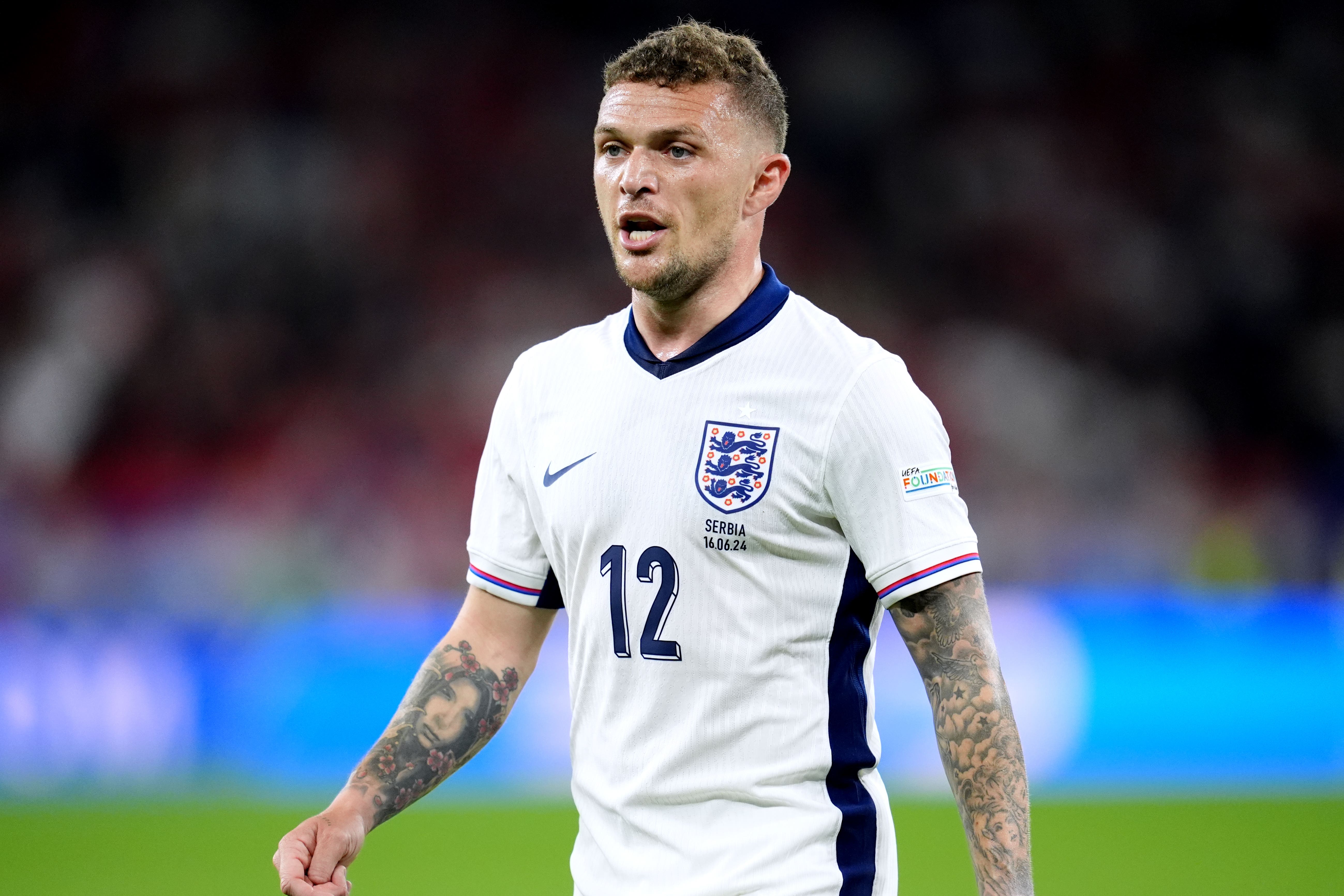 Kieran Trippier felt England showed what they are made of in the win over Serbia (Adam Davy/PA).