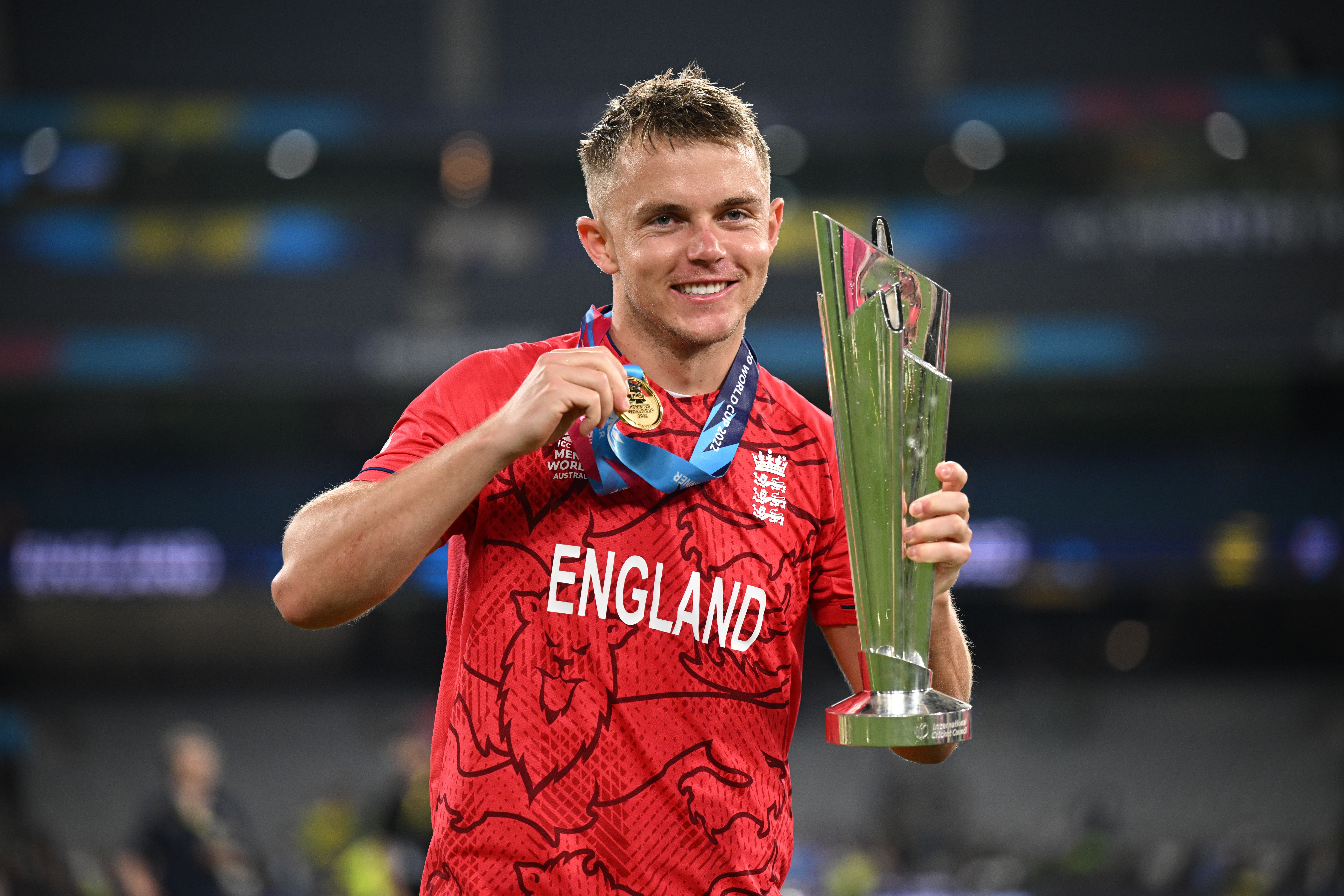 Sam Curran was England’s match-winner at the 2022 T20 World Cup (PA)