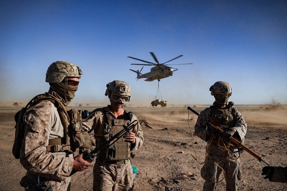 US Marines with Combat Logistics Battalion 26, 26th Marine Expeditionary Unit, 2nd Marine Logistics Group