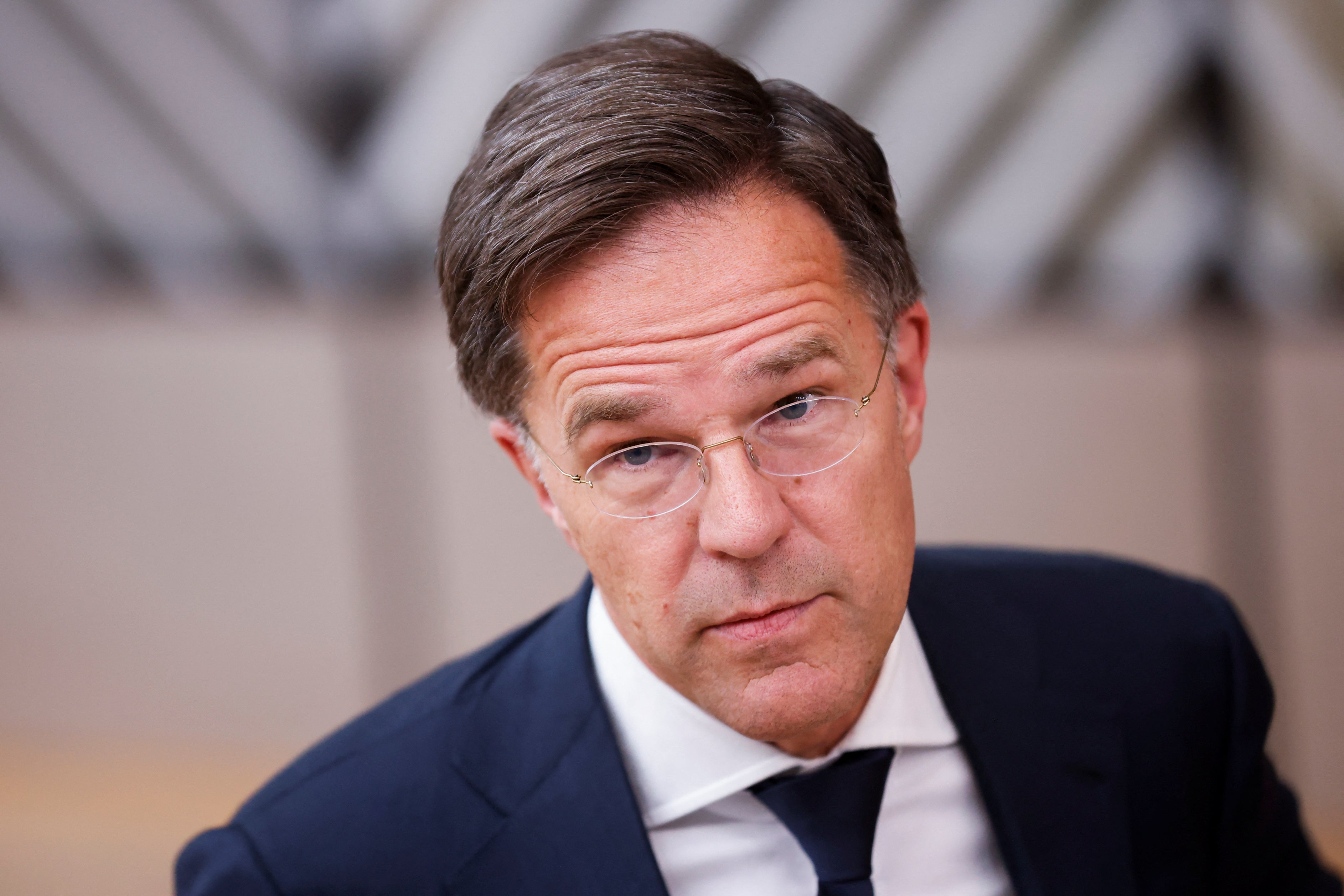 Dutch Prime Minister Mark Rutte attends a European Union leaders informal summit in Brussels