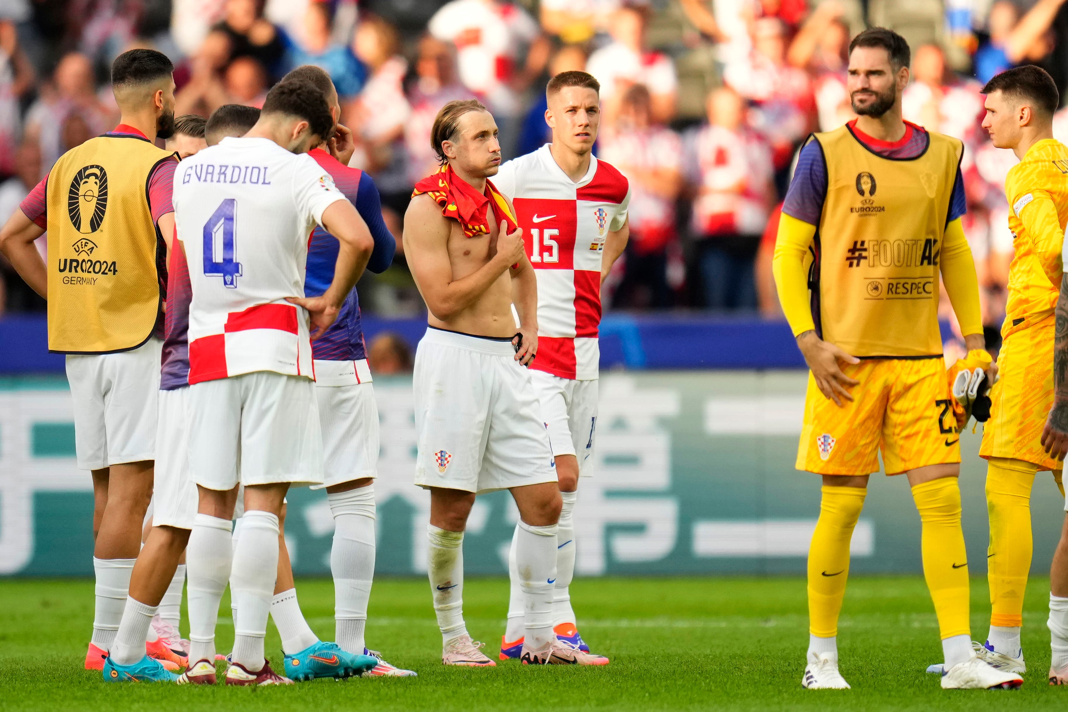 Croatia are eager to bounce back from the disappointment of their 3-0 loss to Spain (Manu Fernandez/AP)