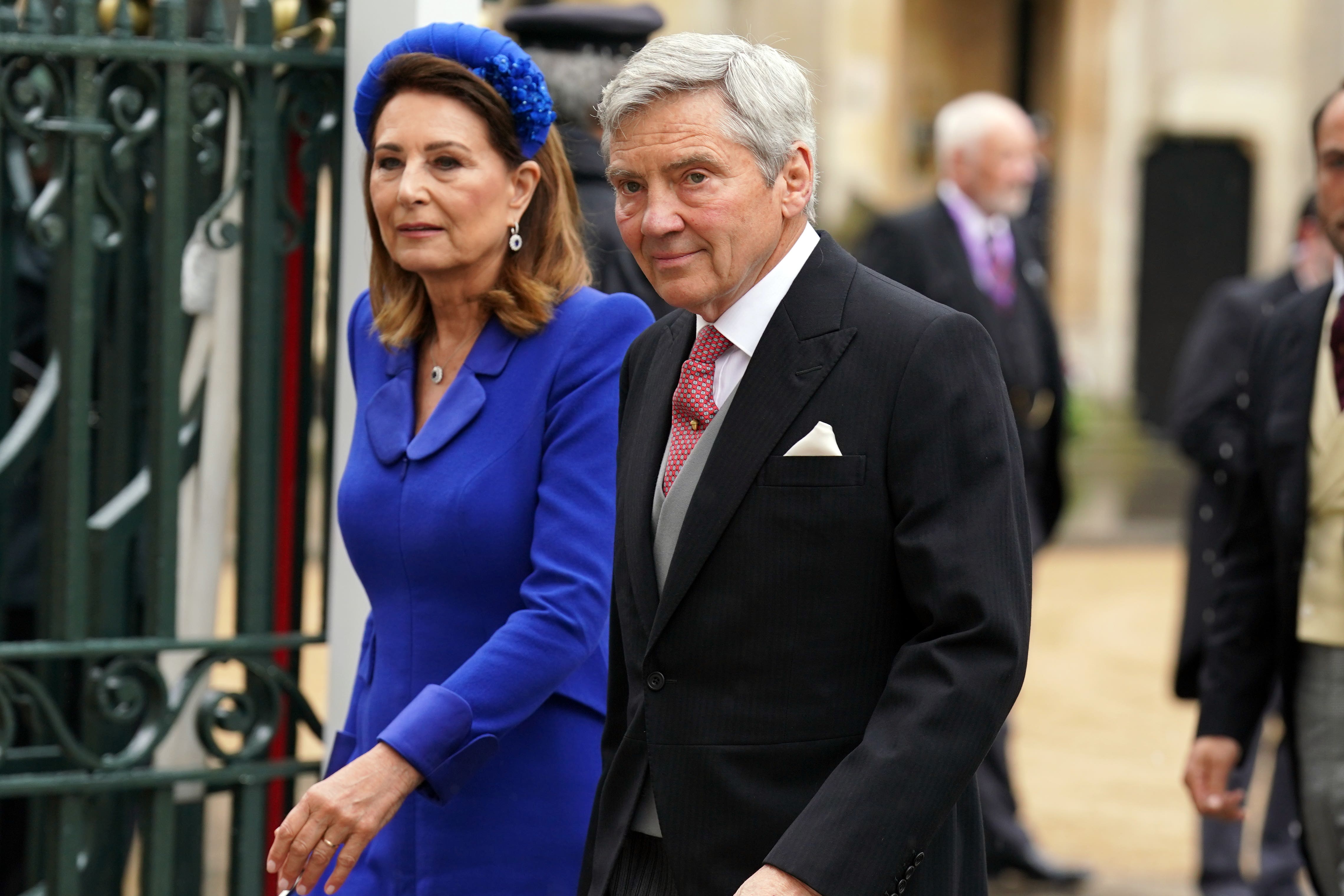 The Princess of Wales’s parents Carole and Michael Middleton (Andrew Milligan/PA)