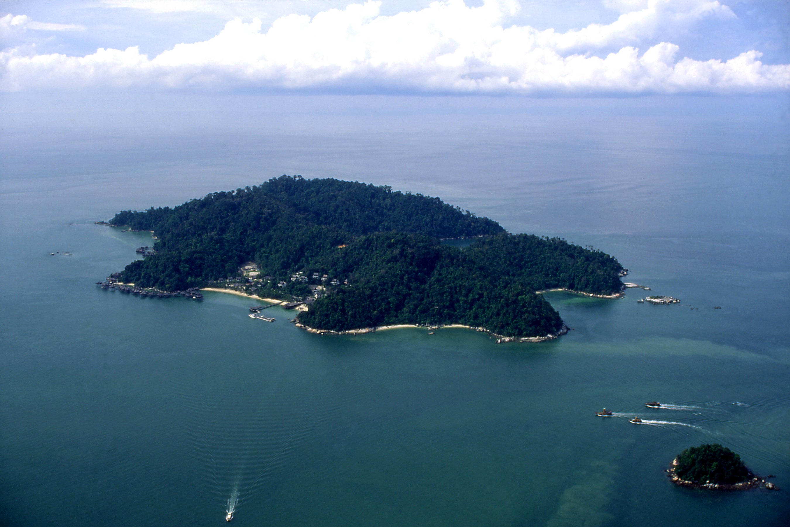 The Pangkor Laut resort lies in the South China Sea