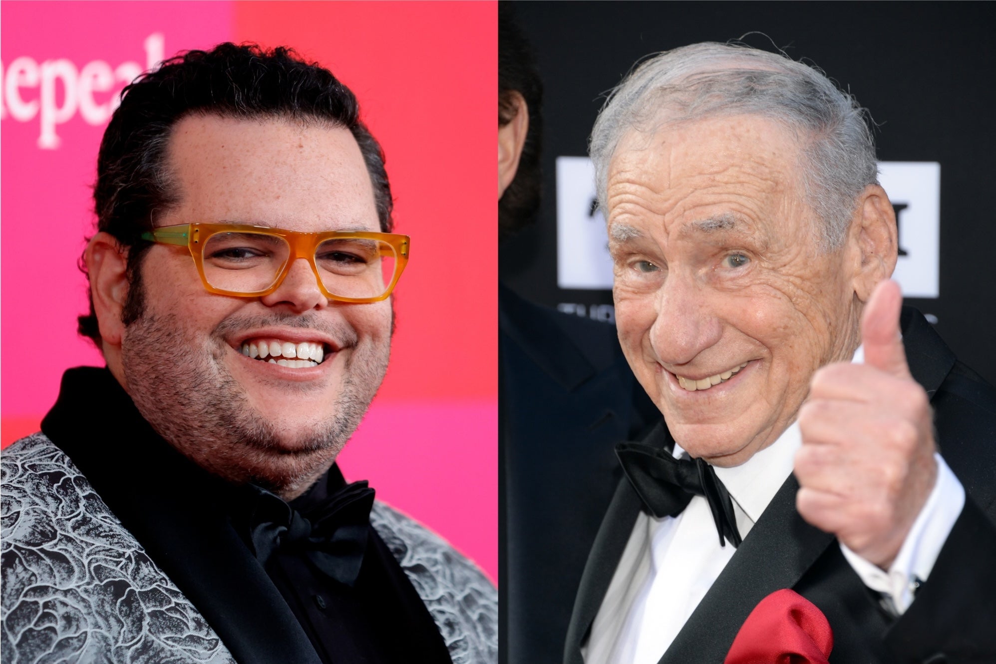 Josh Gad and Mel Brooks