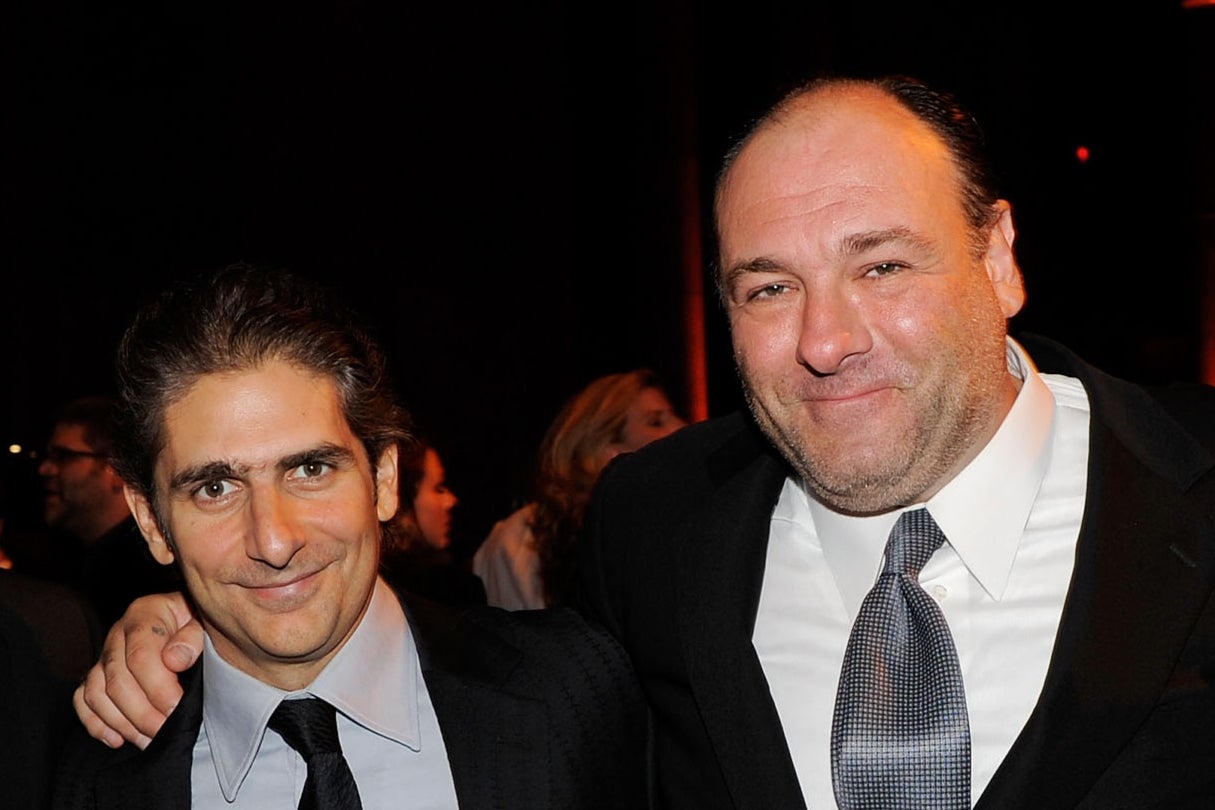 Michael Imperioli with James Gandolfini in 2010