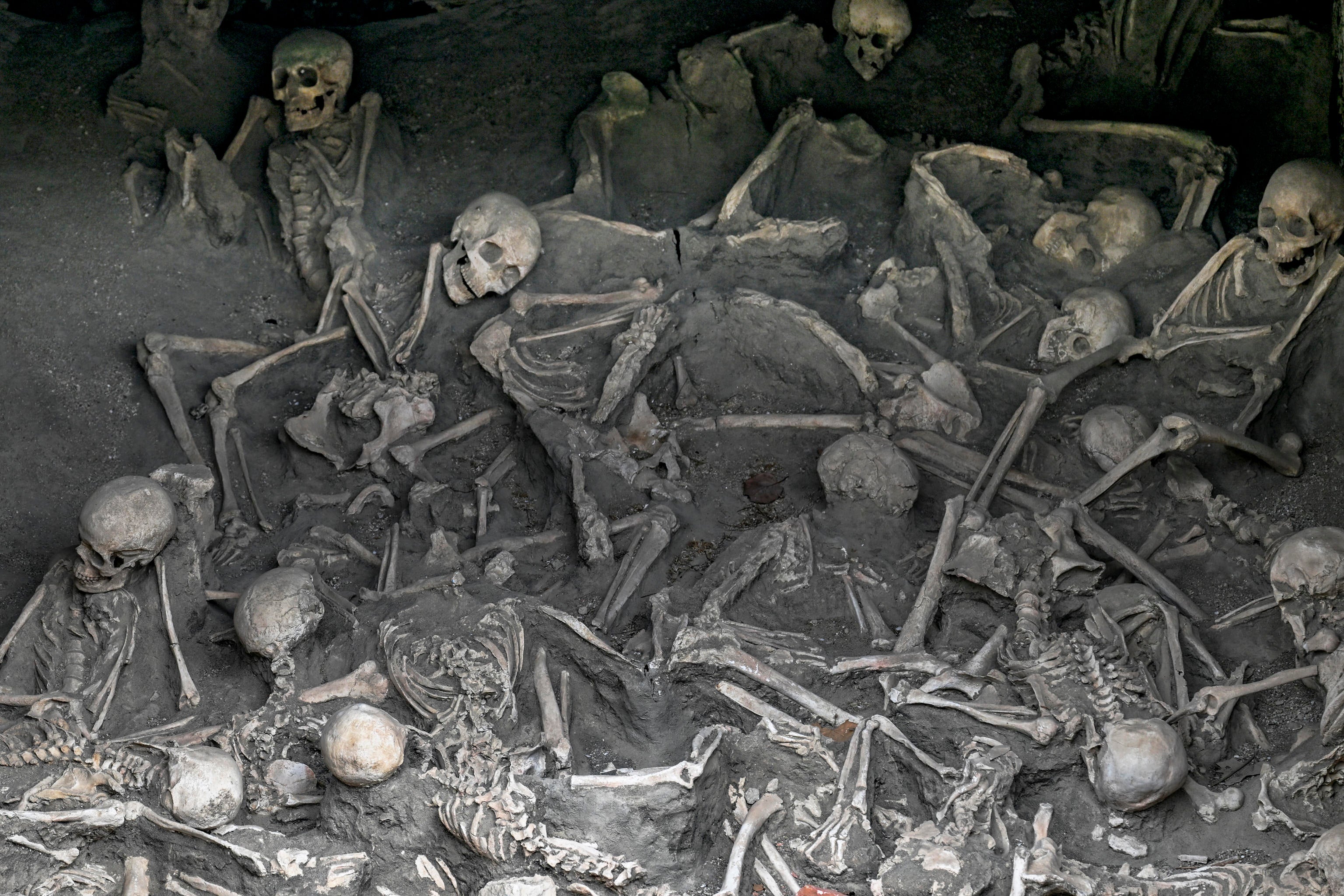 The once ancient beach of Herculaneum is opened for visitors