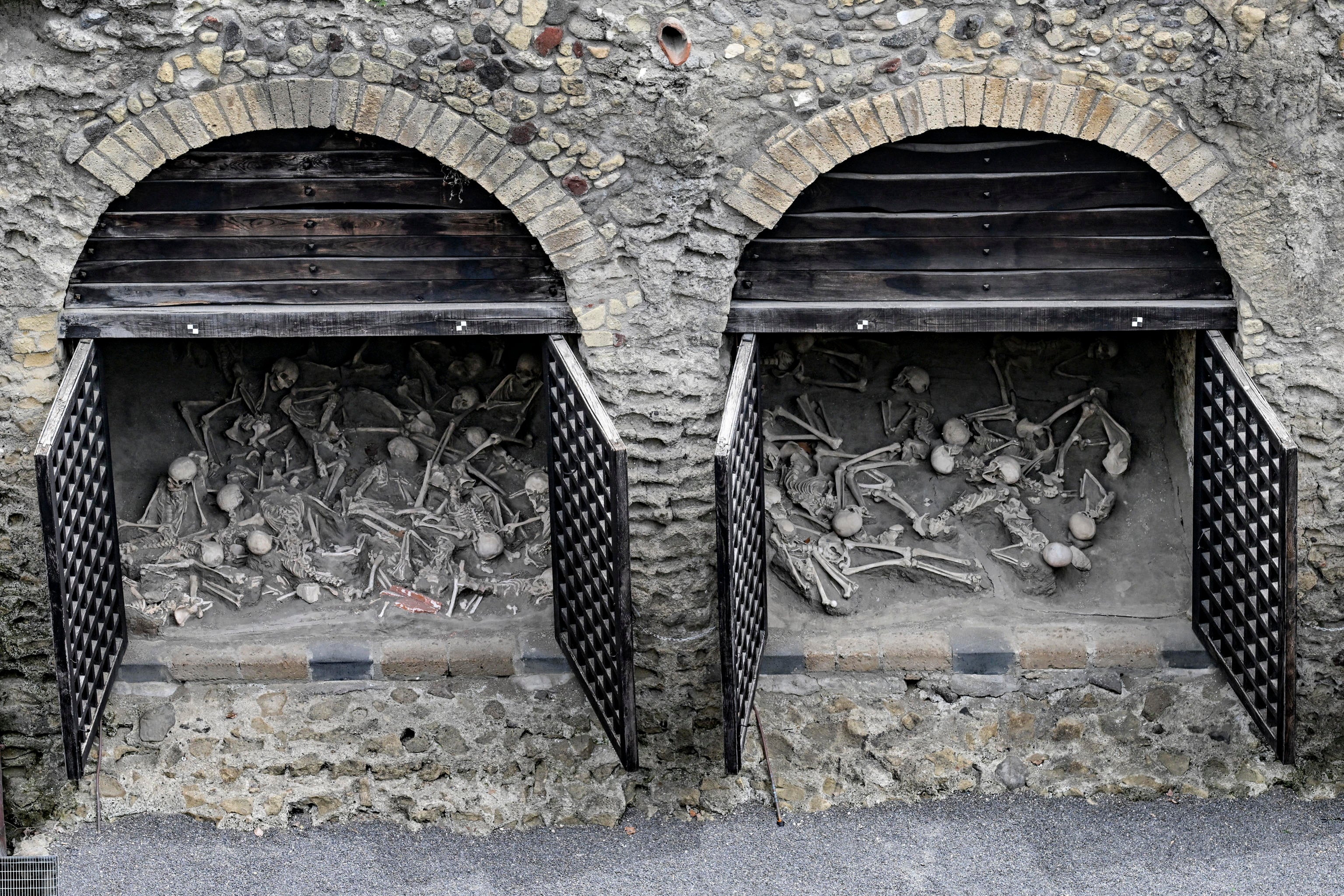 The once ancient beach of Herculaneum is opened for visitors