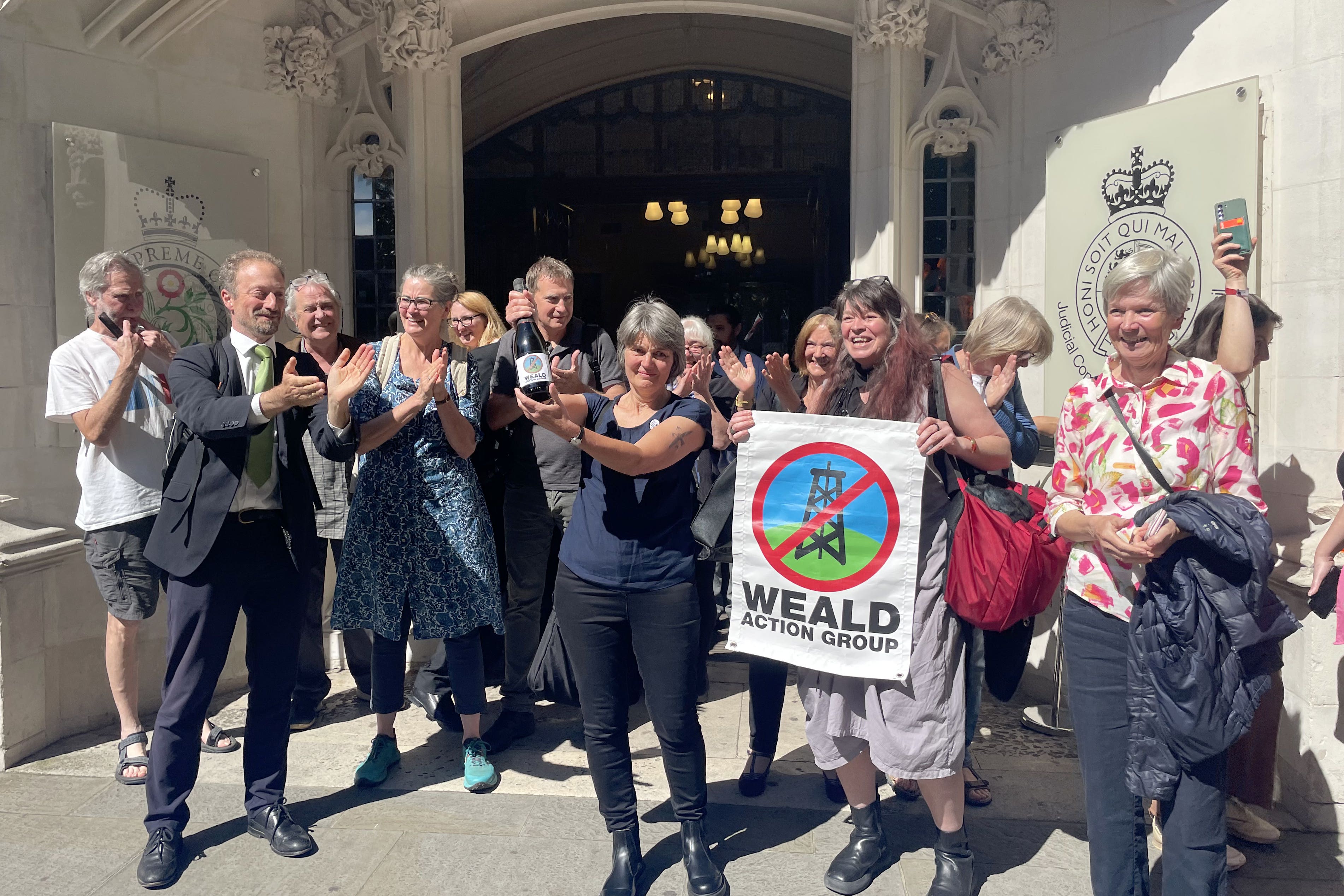 Environmental campaigner Sarah Finch outside the Supreme Court in London (PA)