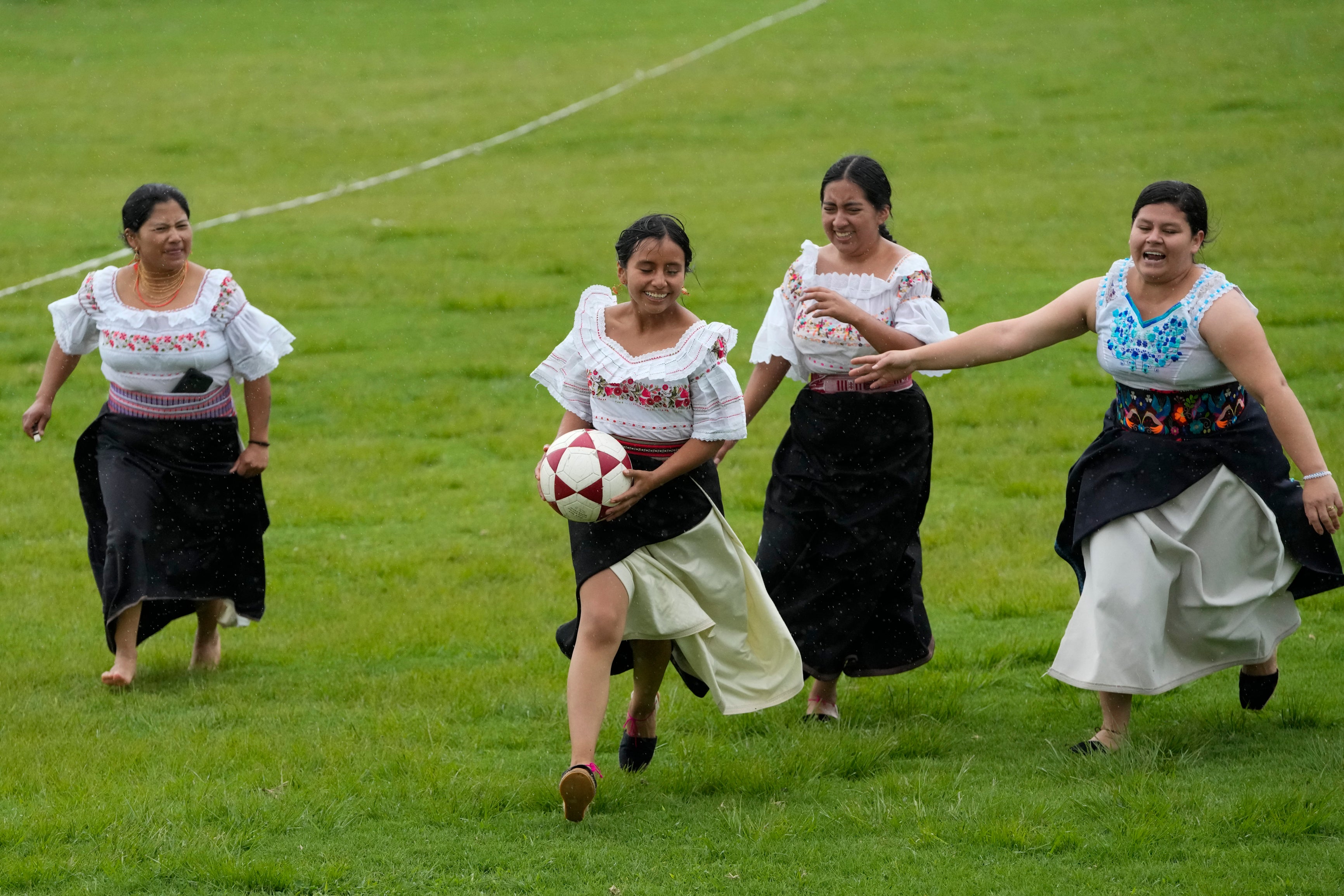 Ecuador Handball Indigenous Women