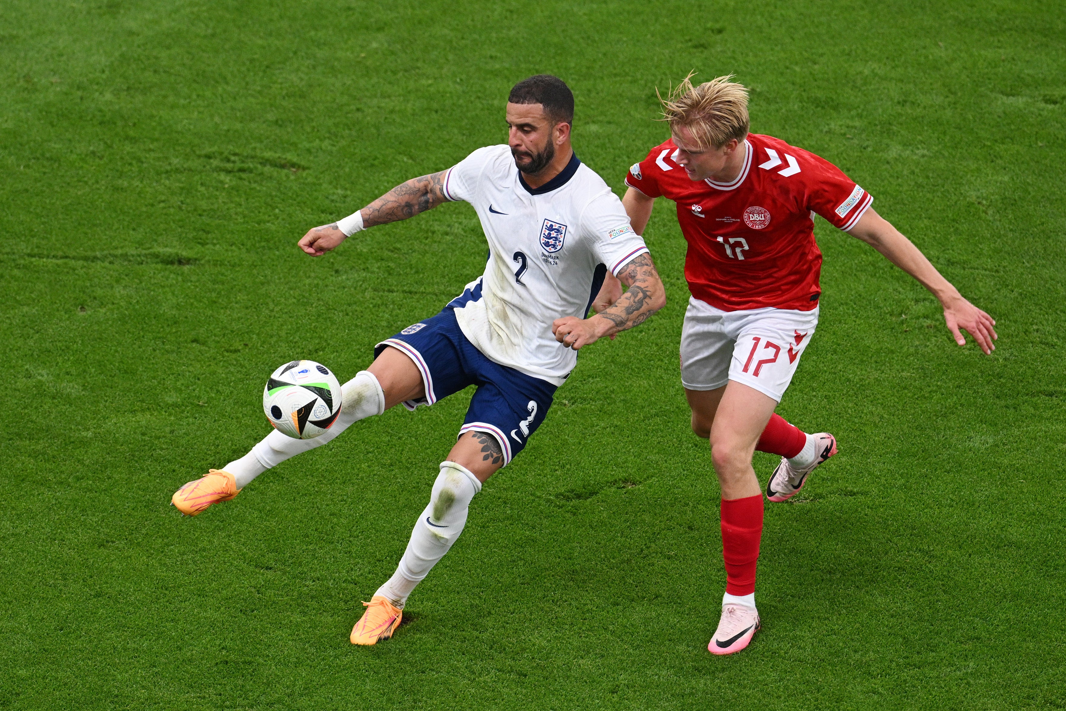 Kyle Walker was England’s best player against Denmark