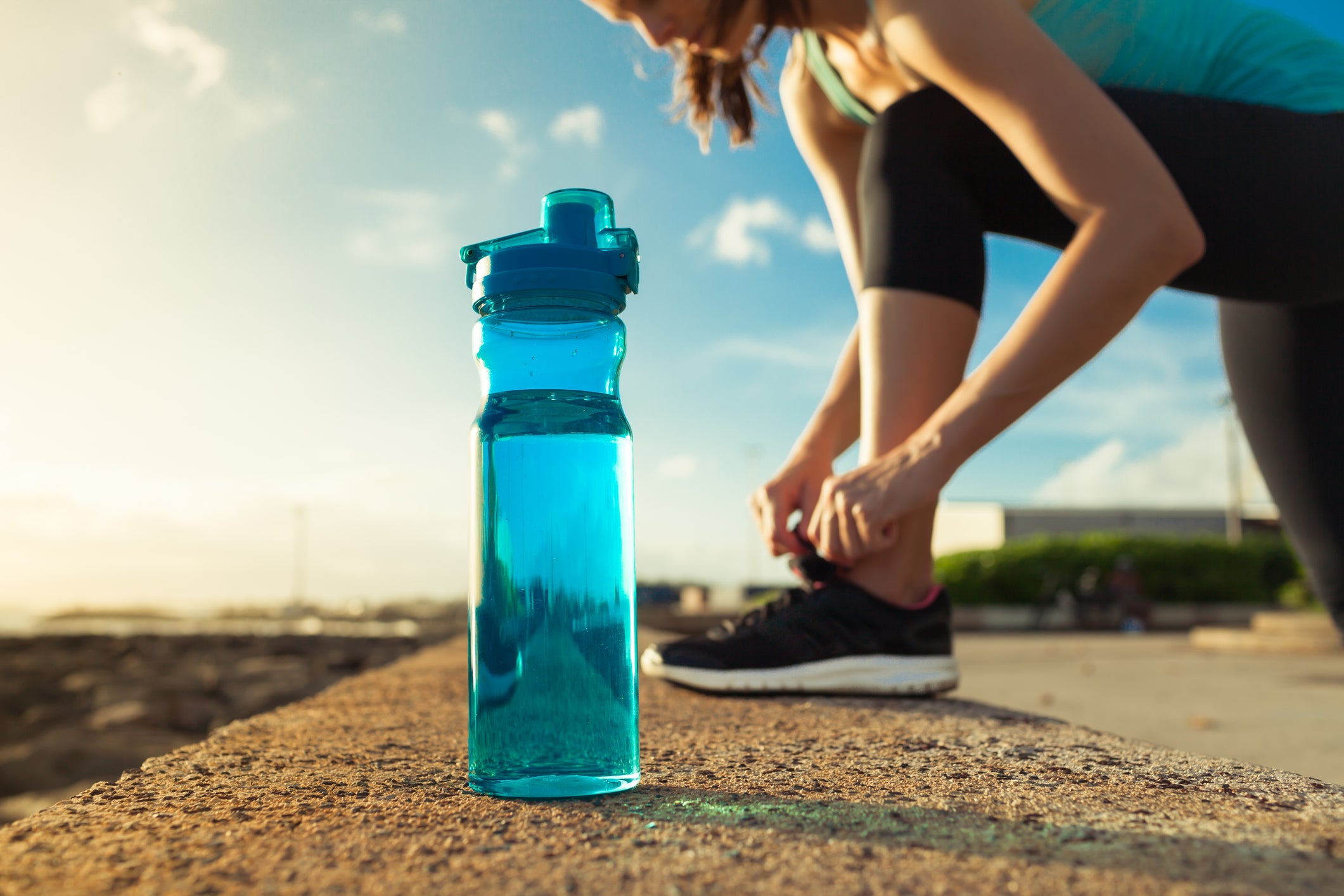 Rather than drink a lot of water in one go, it is better to sip throughout the day